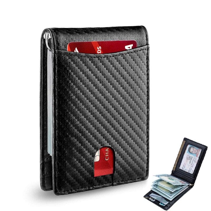 Carbon Fiber Credit Card Holder Men Wallets Rfid Minimalist Mini Slim Wallet Cardholder Wallet Gifts for Men Purses Wallet for Men