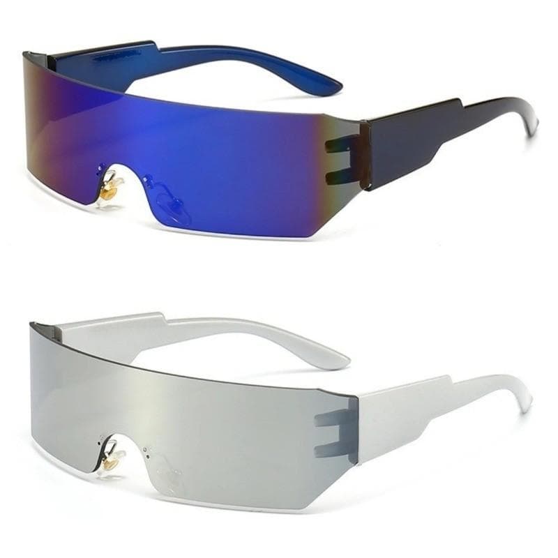 1/2PCS Y2K Sunglasses Female Cool Male Driving Black Gray Sunshade UV400 Outdoor Popular Unique Style
