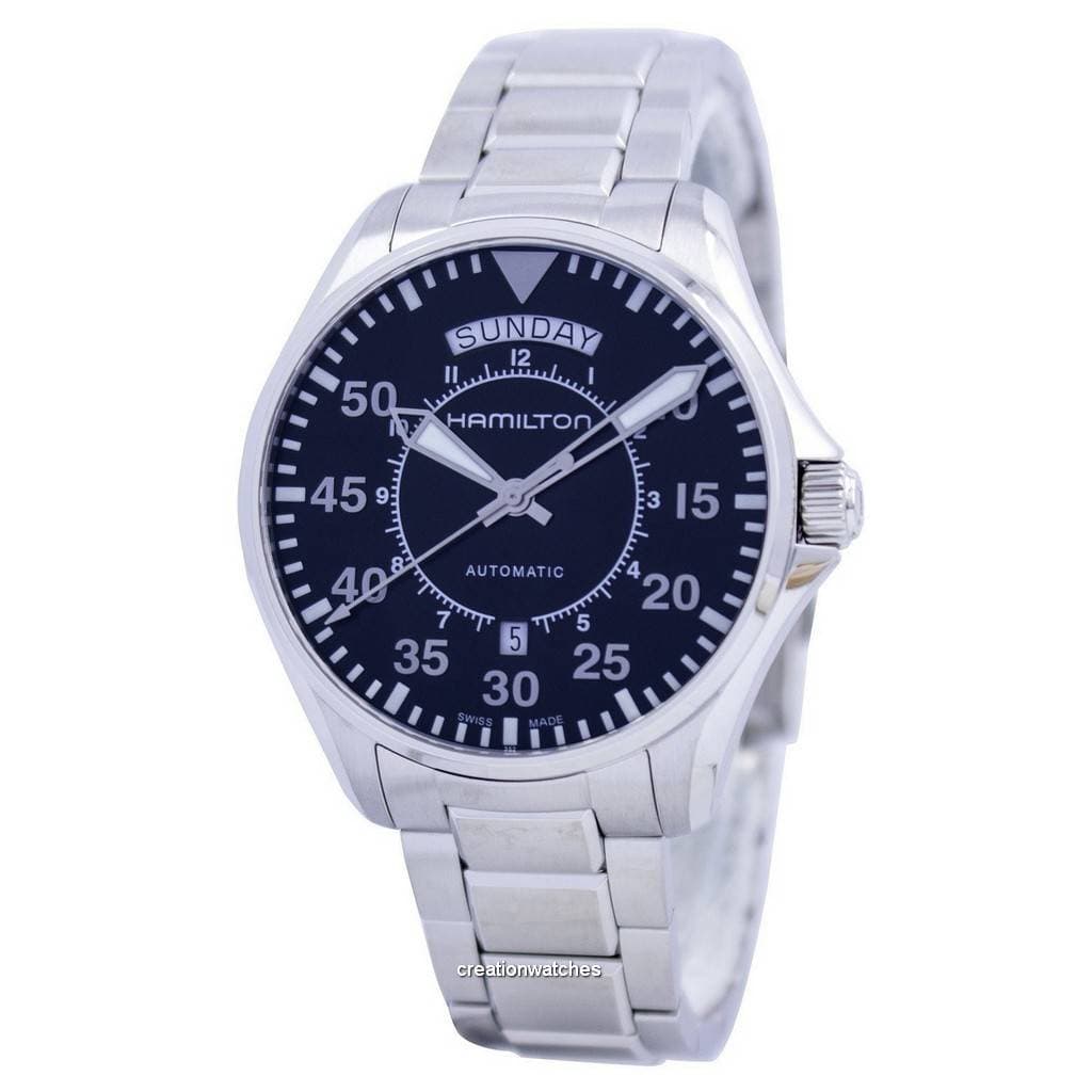 Hamilton Pilot Day Date Aviation Automatic H64615135 Men's Watch black
