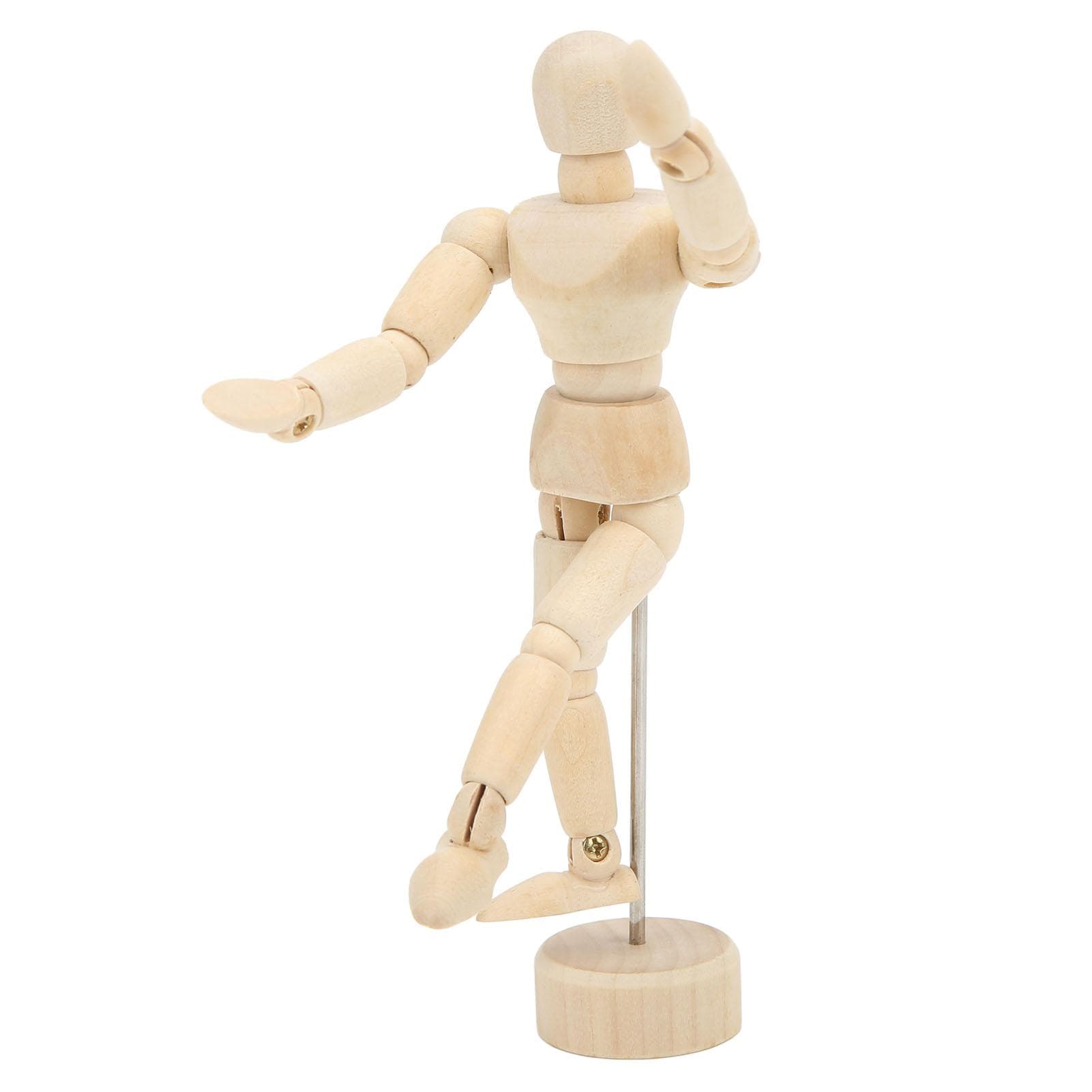 Wooden Mannequin 14 Rotatable Joint Drawing Mannequin Human Body Proportions Portable Art Mannequin