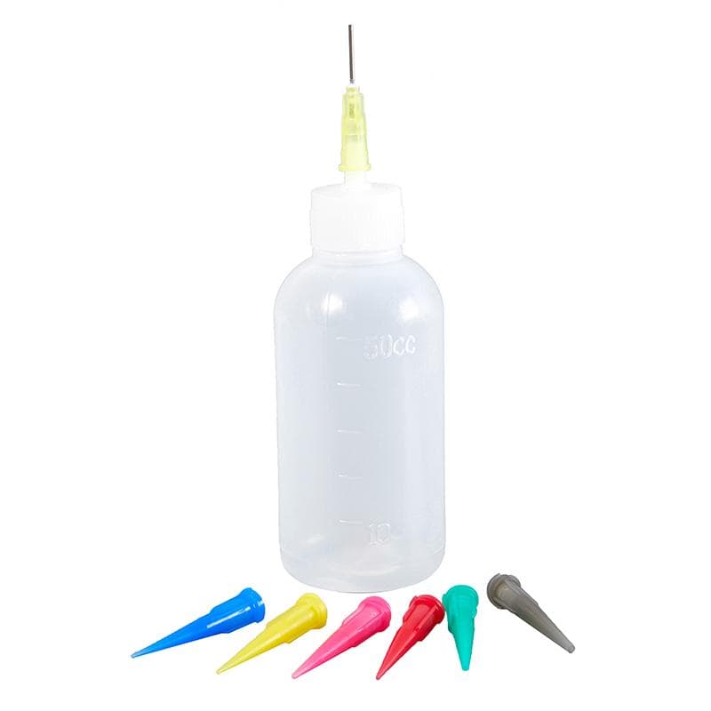 1set Jam Painting Squeeze Bottles With 7 Nozzles Cake Decor Baking Pastry 50ML Bottle Drawing Tools Jam Pot Cake Tools white