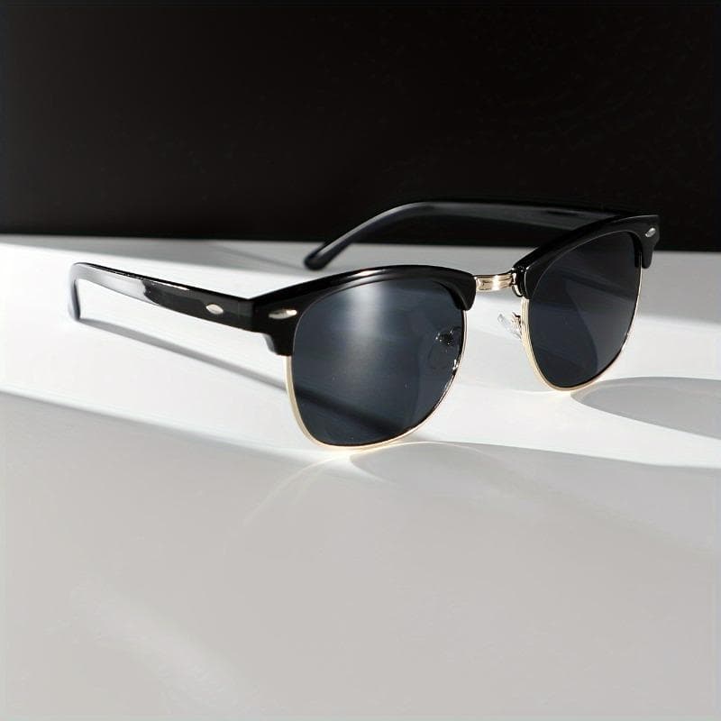 1 Pair Mens Metal Eyebrow Half Frame Glasses Four Season Popular Fashion Decoration Eyewear