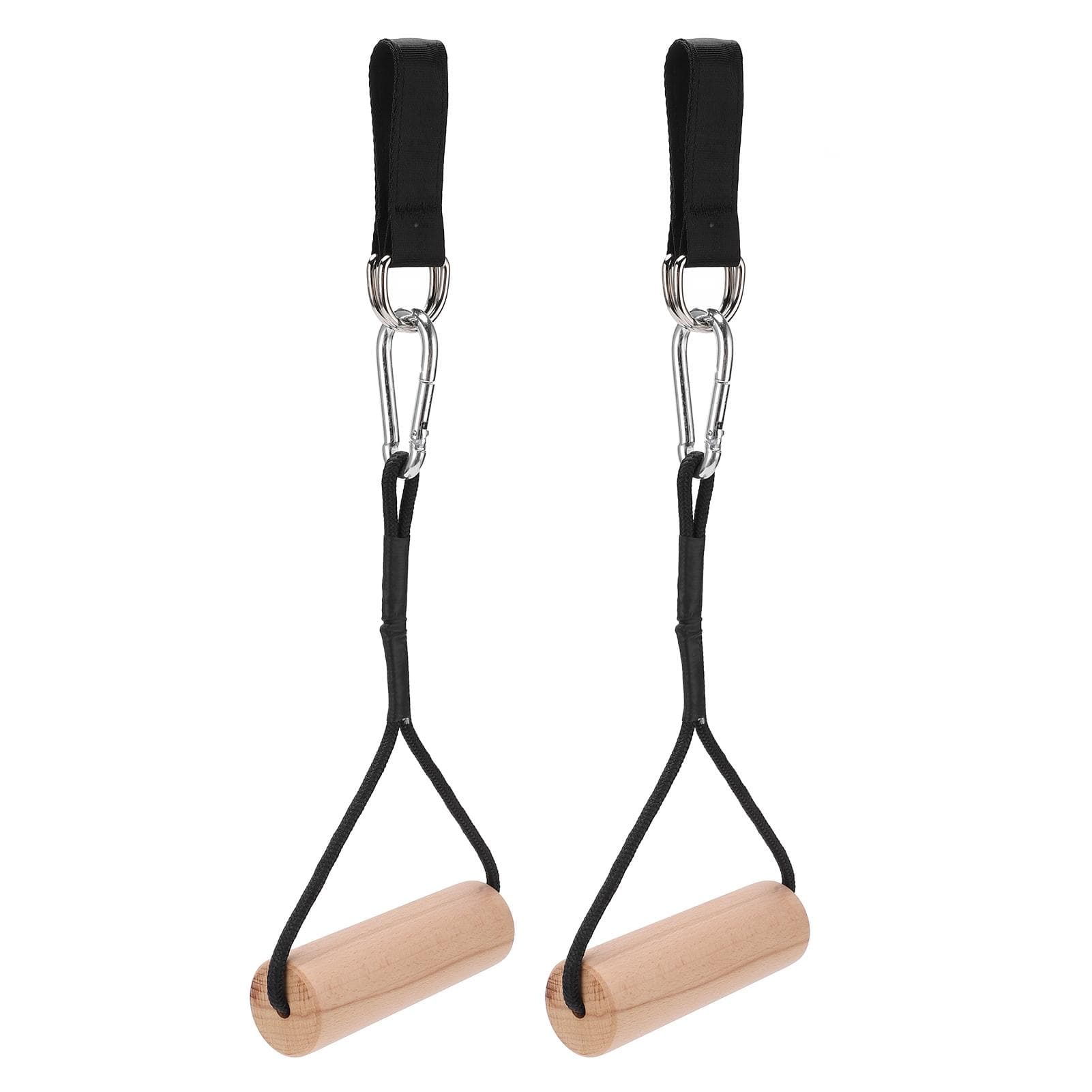 Pull Up Workout Handle Chin Up Wood Grips Heavy Duty Gym Weight Handles for Muscle Strengthening
