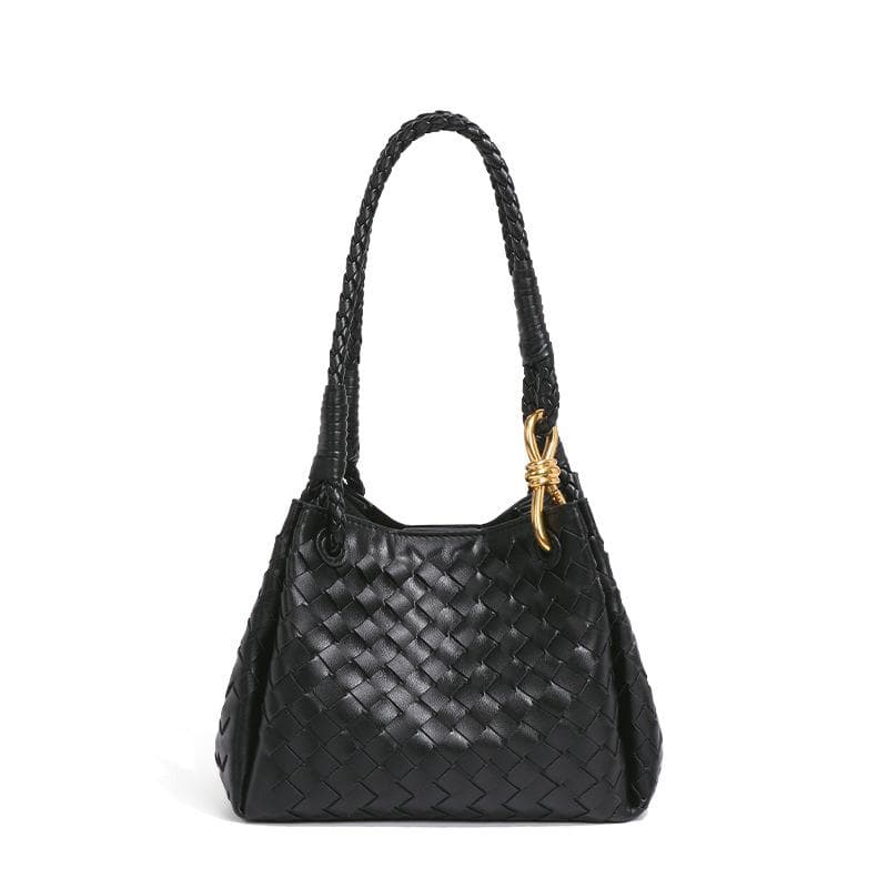 Versatile Woven Bucket Bag, Hand-held Parachute, Crossbody Women's Bag, Two-piece Set, Mother and Child Single-shoulder Underarm Bag