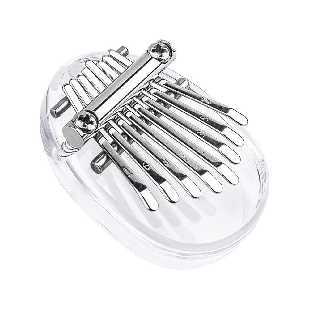 8 Key Kalimba Mini Thumb Piano Finger Piano Transparent Acrylic Finger Keyboard Musical Instrument Duck