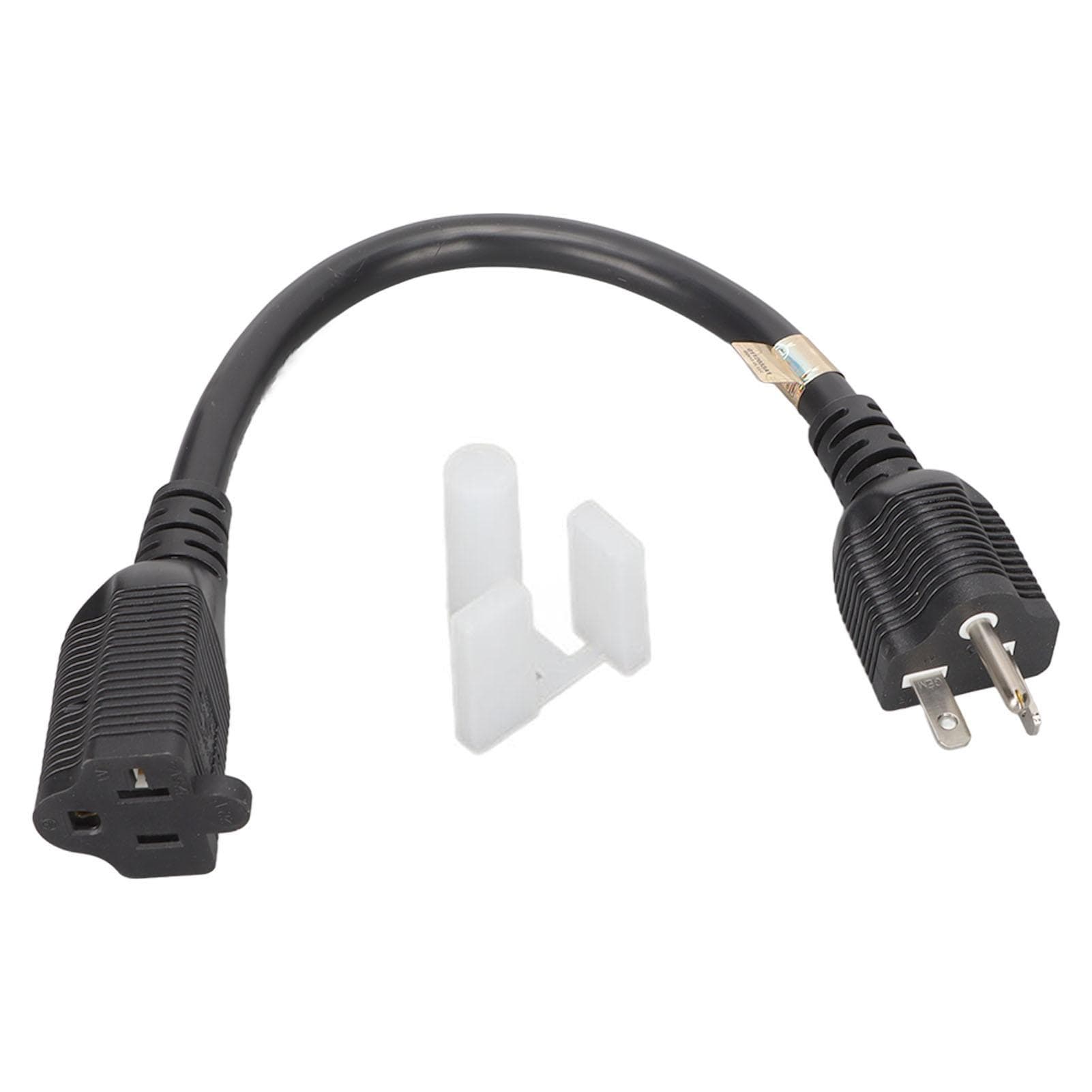 for Nema 5‑20P To 5‑20R Cable 12AWG Heavy Duty 20Amp T Blade Power Extension Cord   1.0ft US Plug