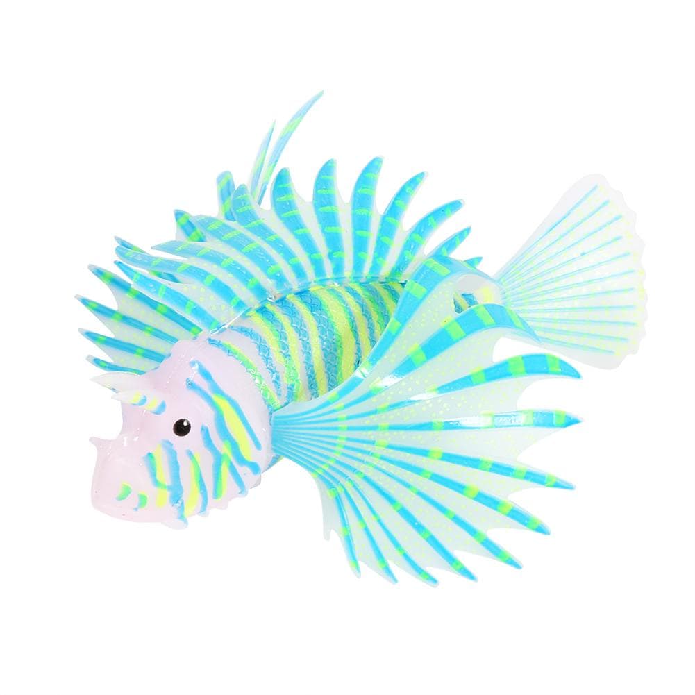 Aquarium Fake Fish Tank Landscape Decoration Glow Simulation Animal Ornaments Purple