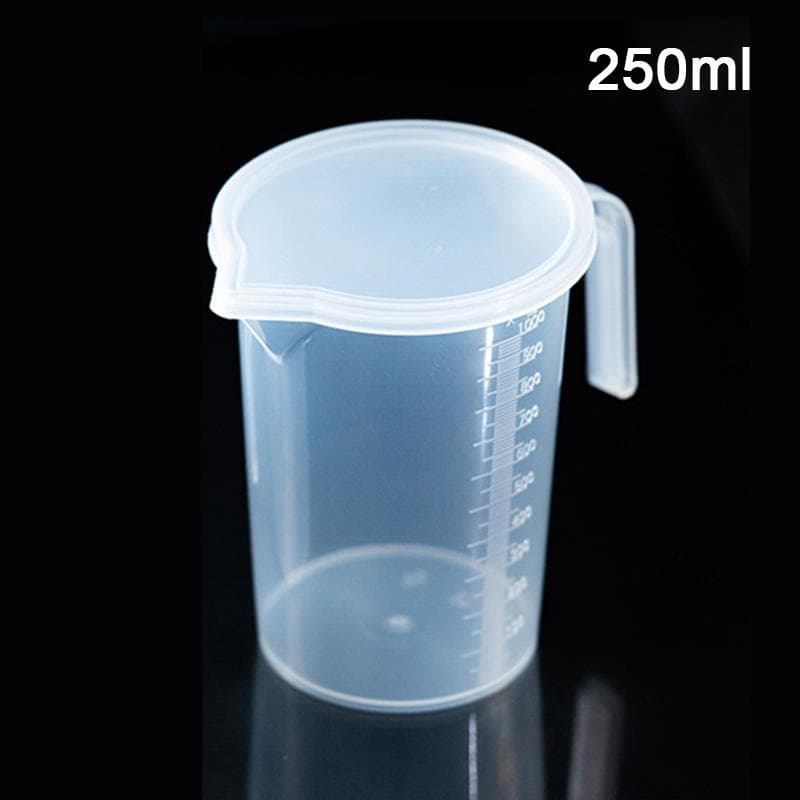 High Temperature Resistant Thickened Graduated Cup With Lid Measuring Cup 250ml