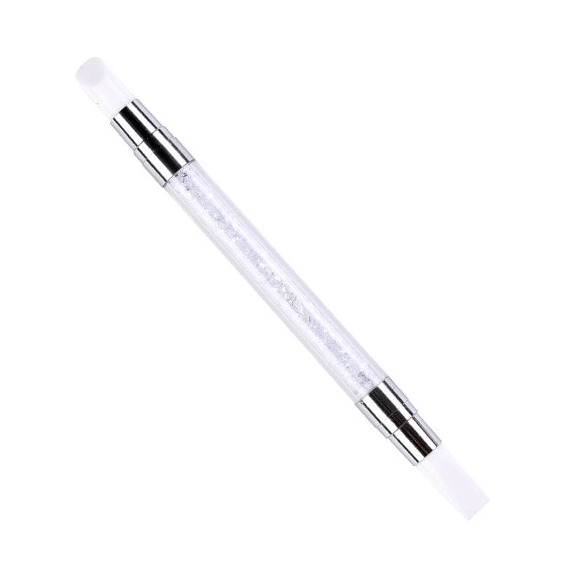 Dual-ended Silicone Sculpture Pen for Nail Art, Easy and Precise Nail Design Tool, 3D Carving Glitter Dotting Brush