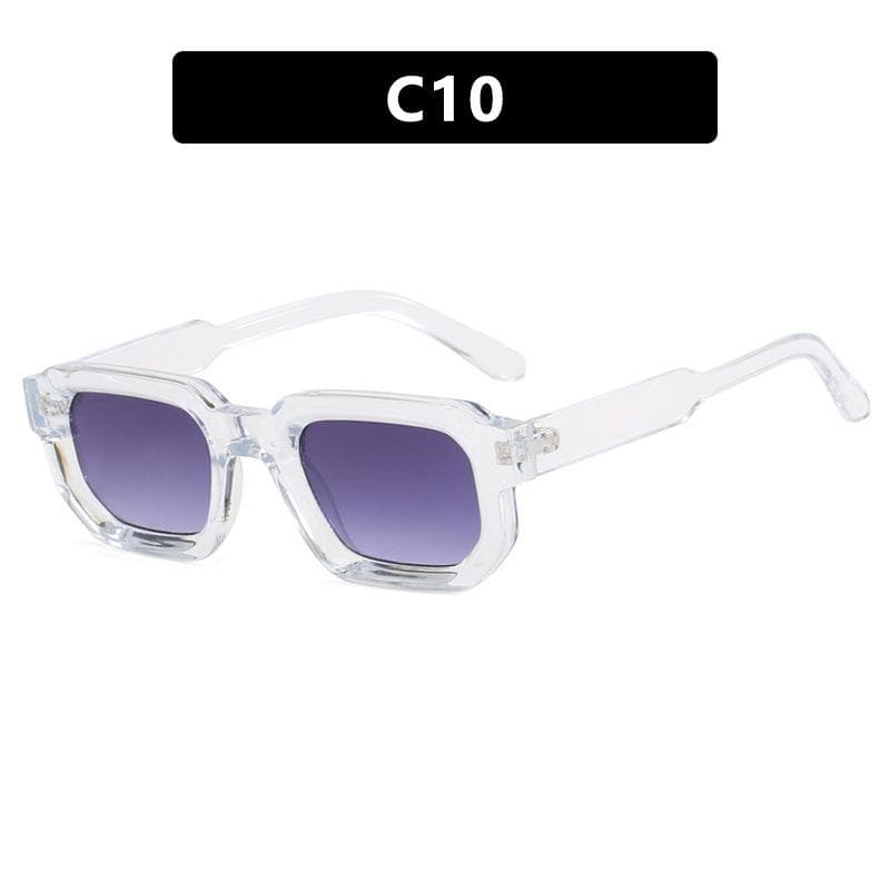 Men Vintage Rectangle Sunglasses Retro UV400 Protection Luxury Brand Design Fashion Shades Eyewear Women Goggles 1PC