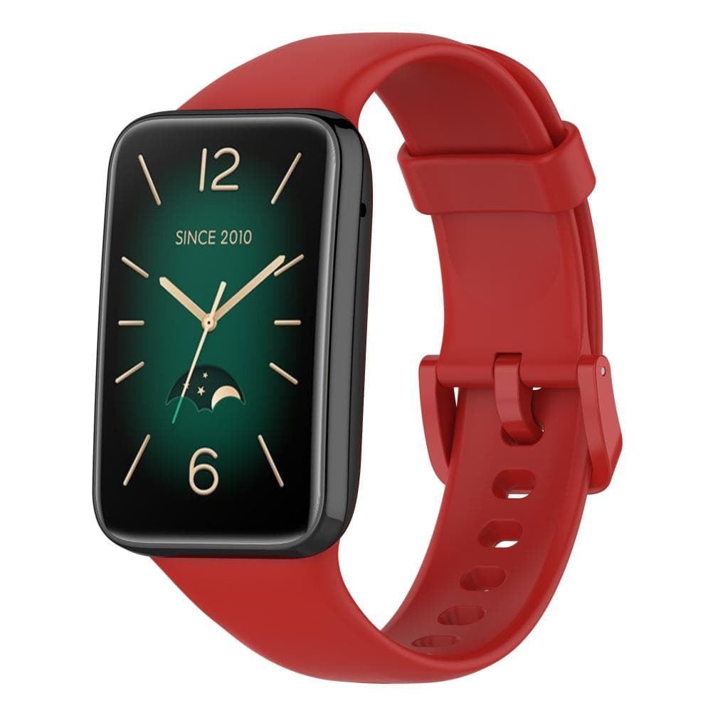 Replacement Bands Compatible for Xiaomi Mi Band 7 Pro Soft Silicone Wristbands Breathable red
