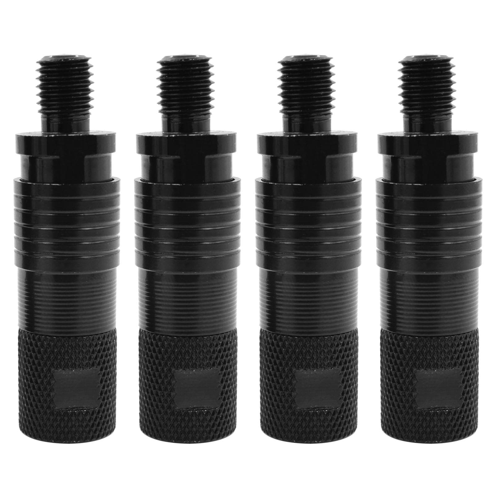 4pcs Fishing Rod Pod Connector Quick Release Bite Alarm Fishing Bank Stick Support Hold Connector Standard Type black