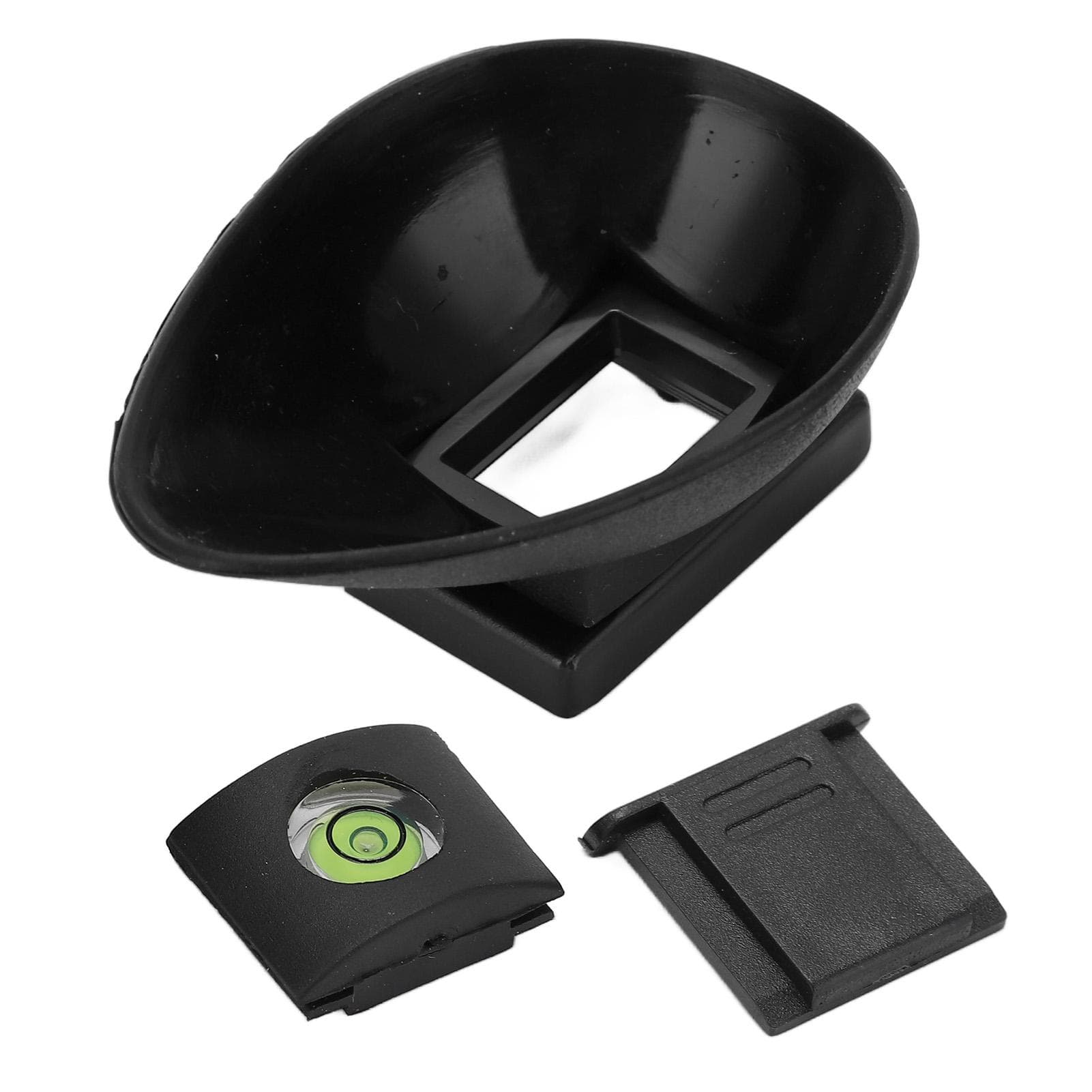 Camera Viewfinder Eyecup Eyeshade 22mm Oval Level Cold Shoe Cover Set for D300 D200 D90 D80 D7000