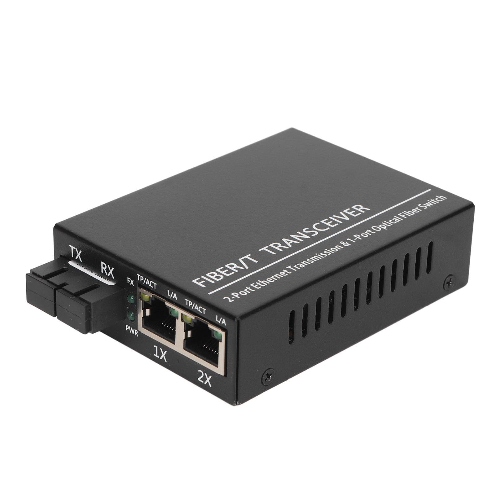 Tx1310nm Fiber Transceiver RJ45 Port Dual Fiber Single Mode Optical Transceiver 100‑240V US Plug EU Plug