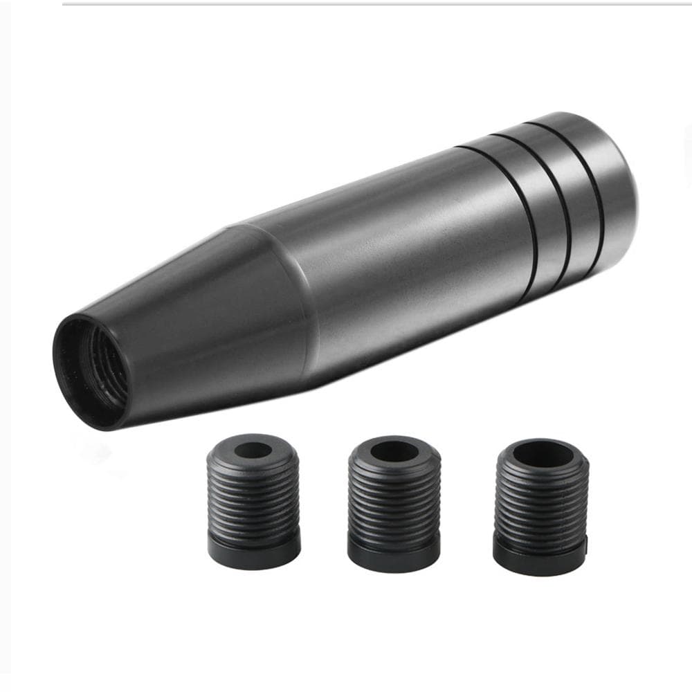 Car Gear Shift Knob Aluminum Manual Shifter Universal Long Stick Shift Knob Shifting Head Shift black