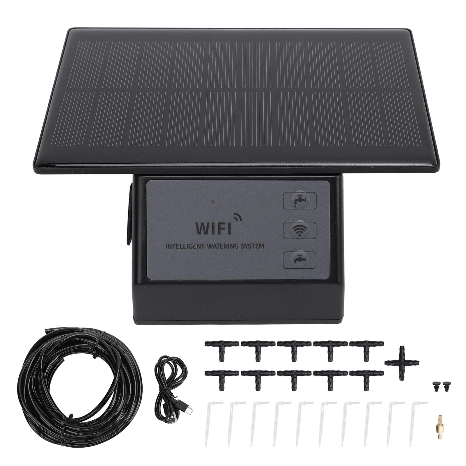 Soalr Automatic Drip Irrigation Kit Wifi APP Control Timing 2000mAh Battery Labor Saving Self
