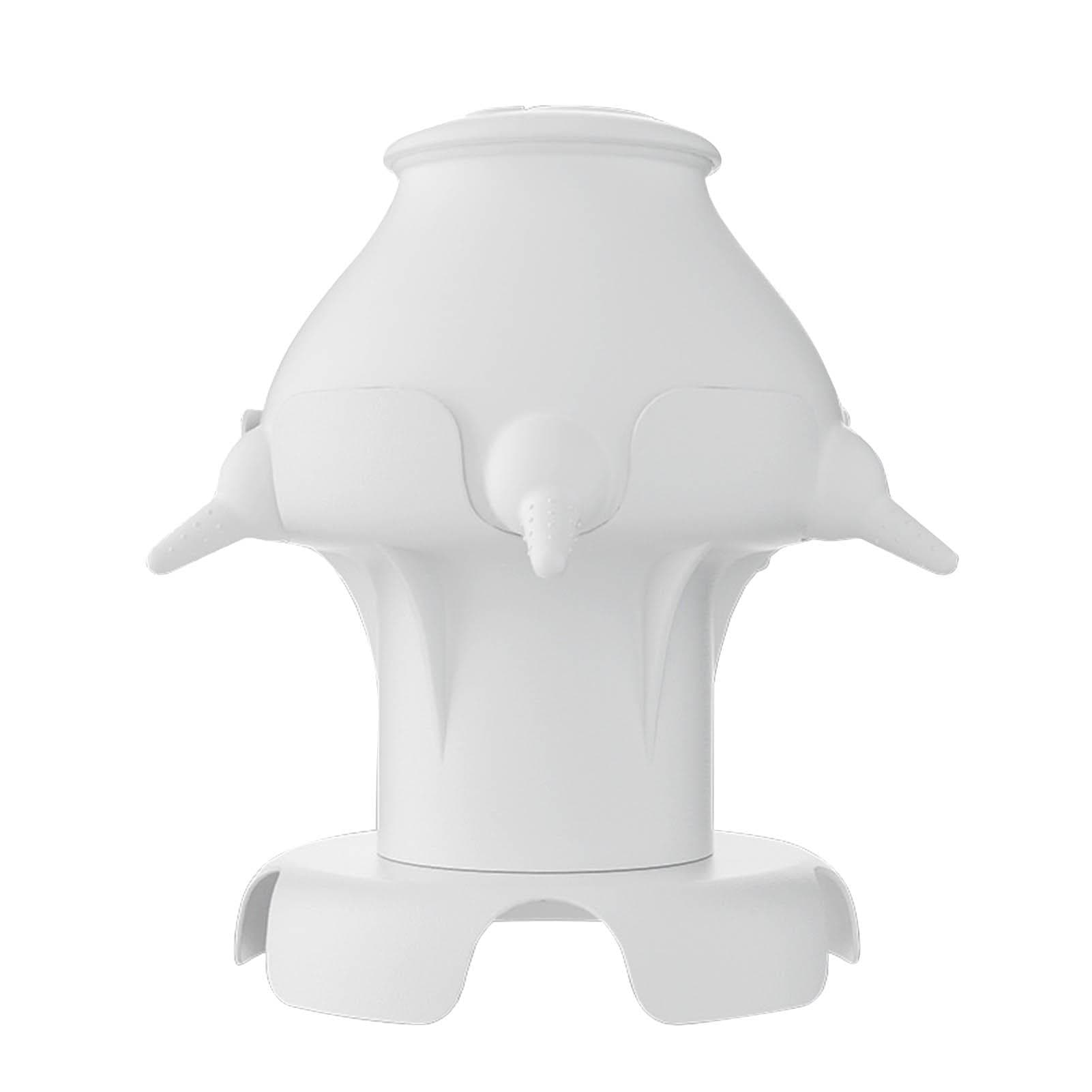 Pet Milk Feeder 4 Soft Silicone Nipples Raised Base Puppy Milk Feeder Bowl Puppy Feeder Station for white