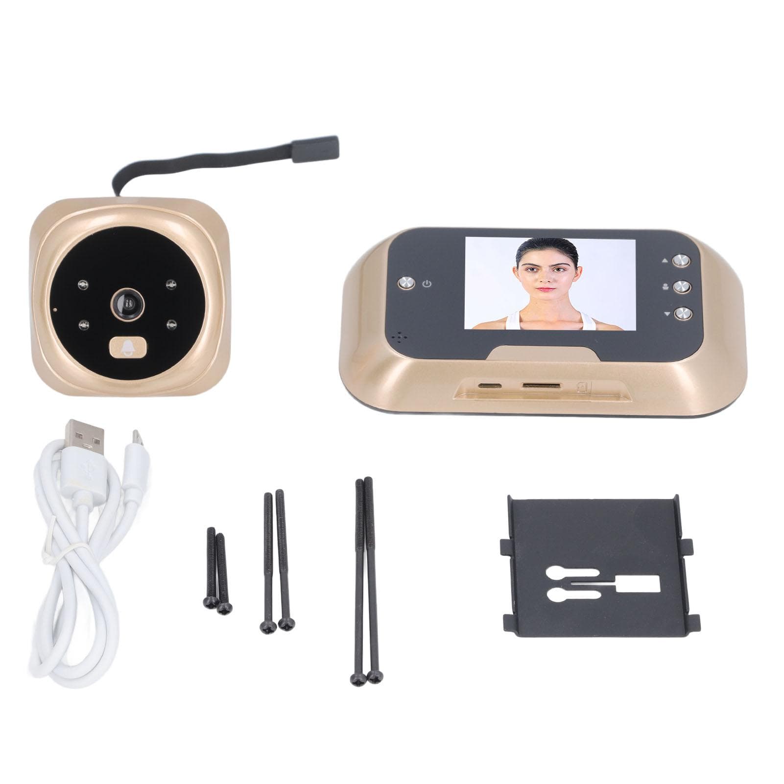Peephole Camera Automatic Photo Taking Waterproof 120 degrees Viewing Angle Infrared Night Vision 1050mAh