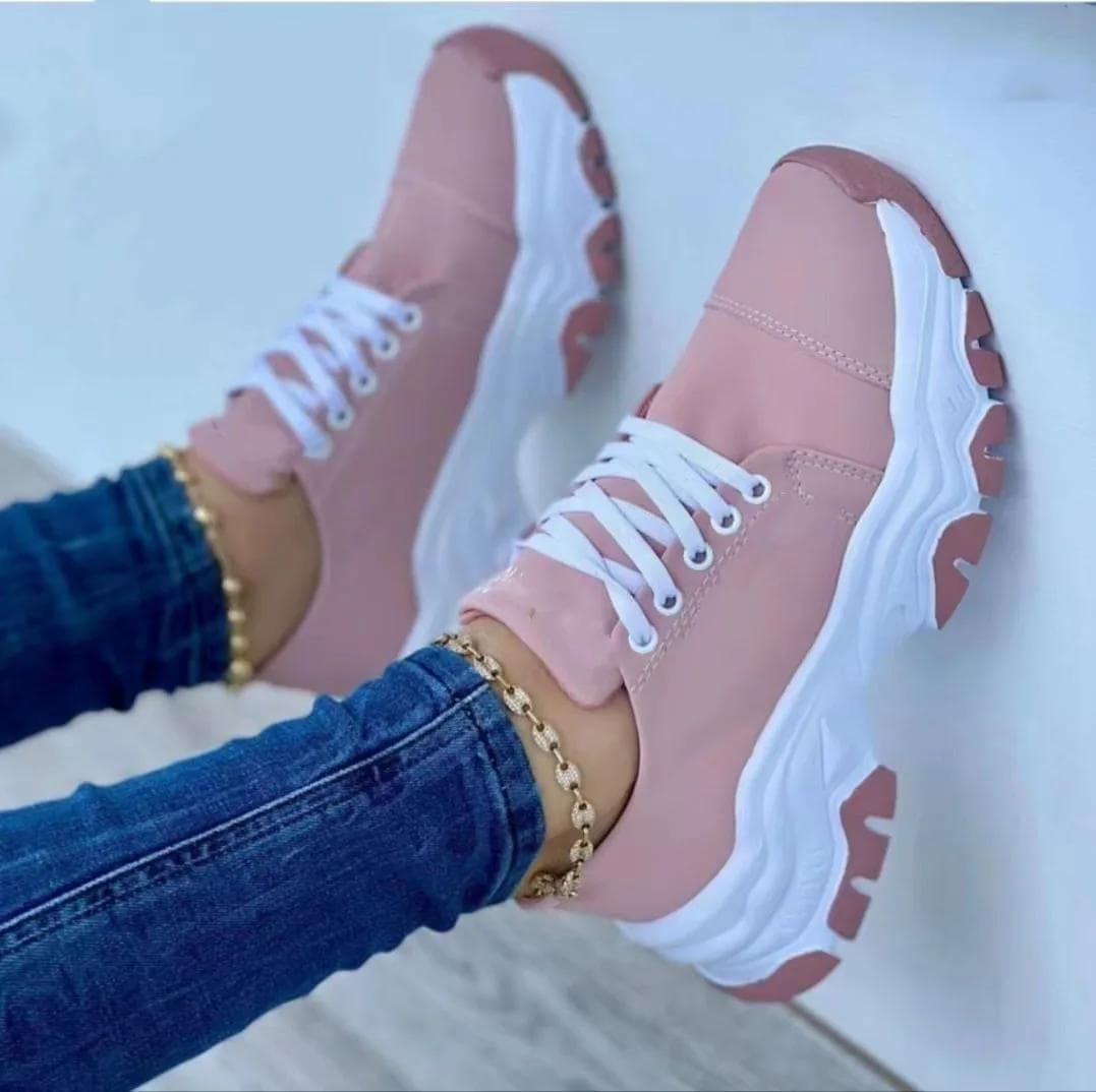 Sneakers Women Shoes New Pattern Canvas Shoe Casual Women Sport Shoes Flat Lace-Up Adult Zapatillas Mujer Chaussure Femme 42