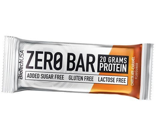 Protein bar without sugar, Zero Bar, BioTech (USA) (14084006) 50g Chocolate with caramel