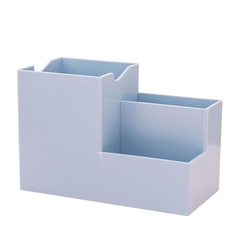 Desktop Pen Holder Organizer Multi-functional Stationery Container Storage Cosmetics Makeup Tools Rack School office Utensils pink