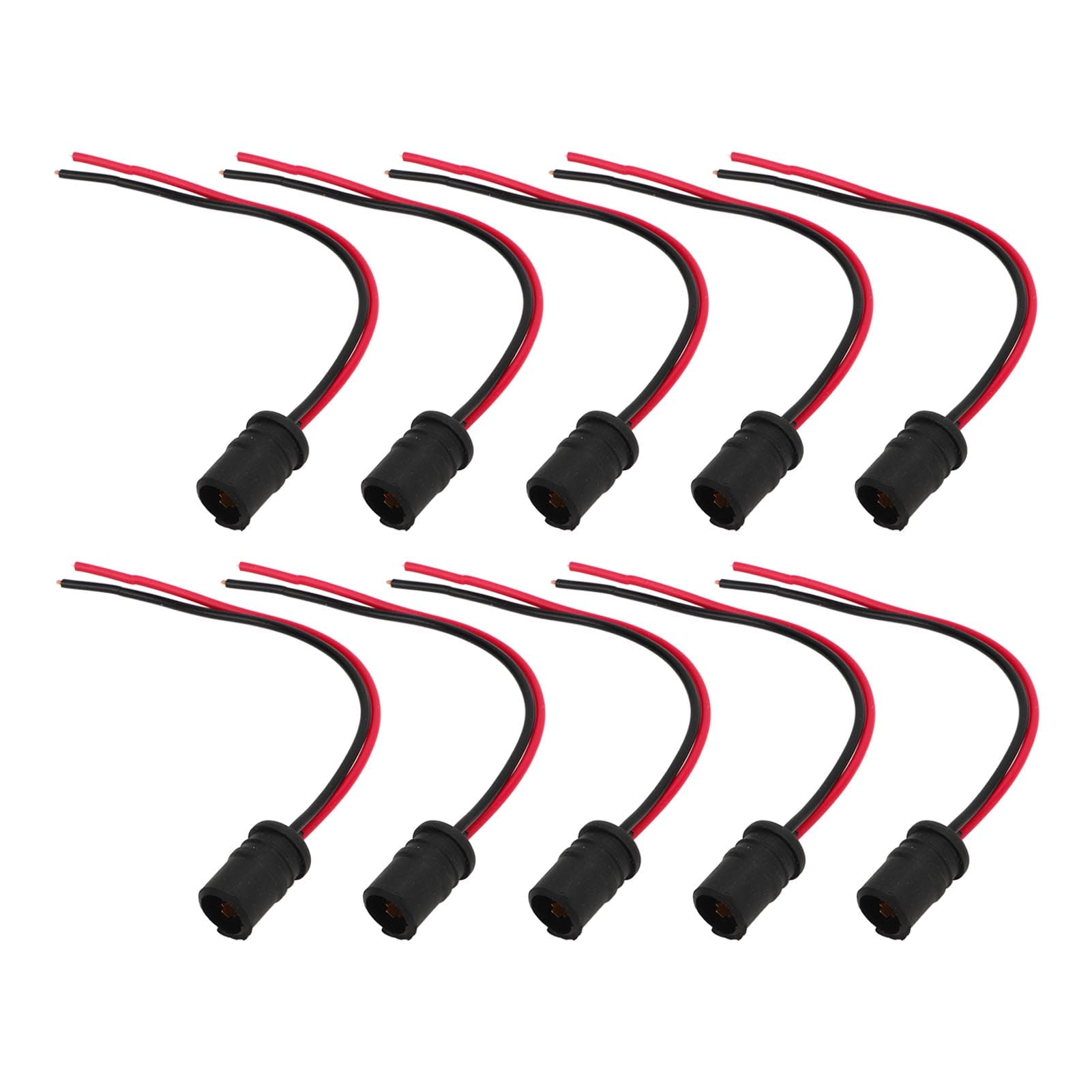 10 Pcs T10 W5W LED Socket Holder Light Bulb Extension Socket Lamp Bulb Holder for Car Motorcycle