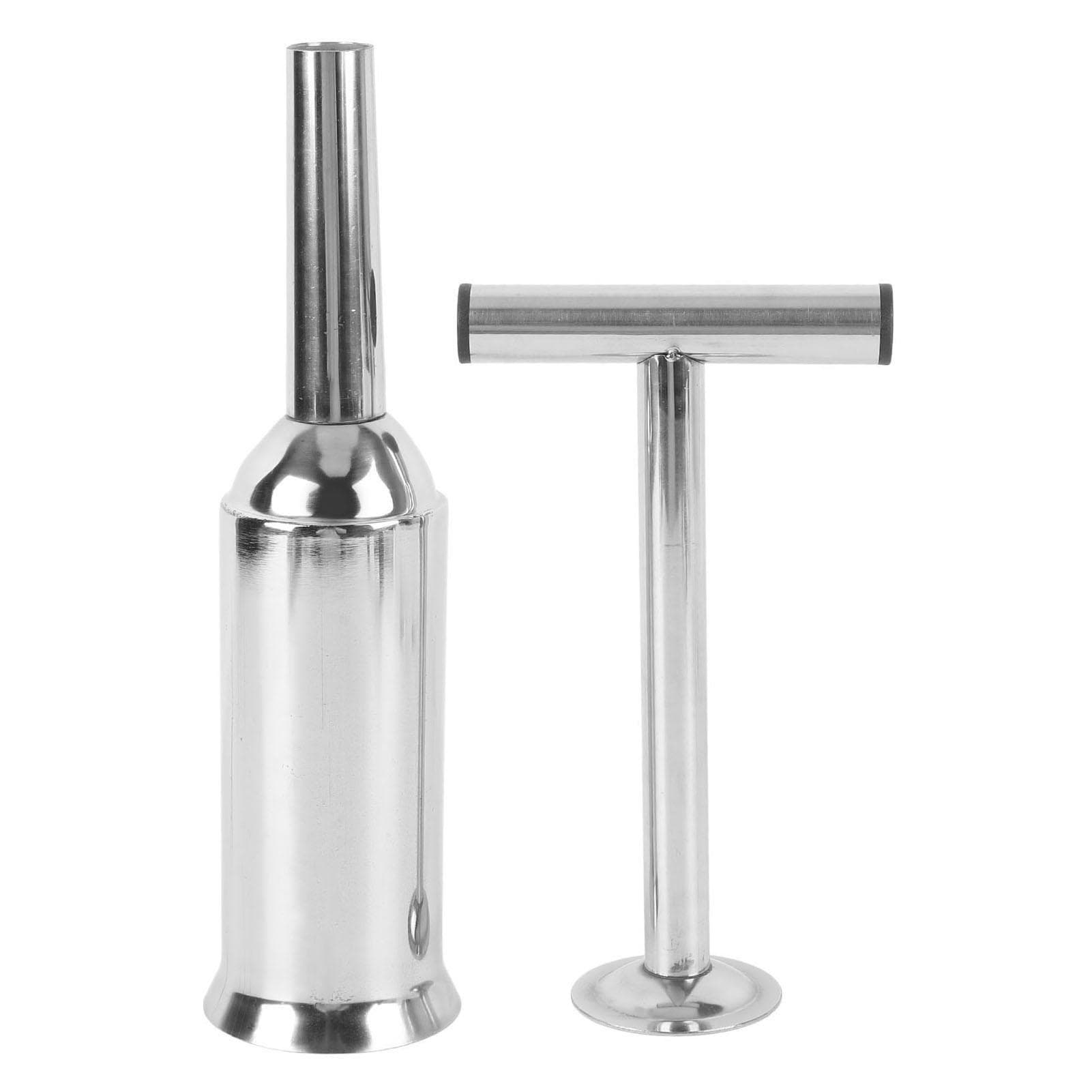 304 Stainless Steel Sausage Stuffer Tube Filler Meat Filling Funnel Stuffer Tube Manual Sausage