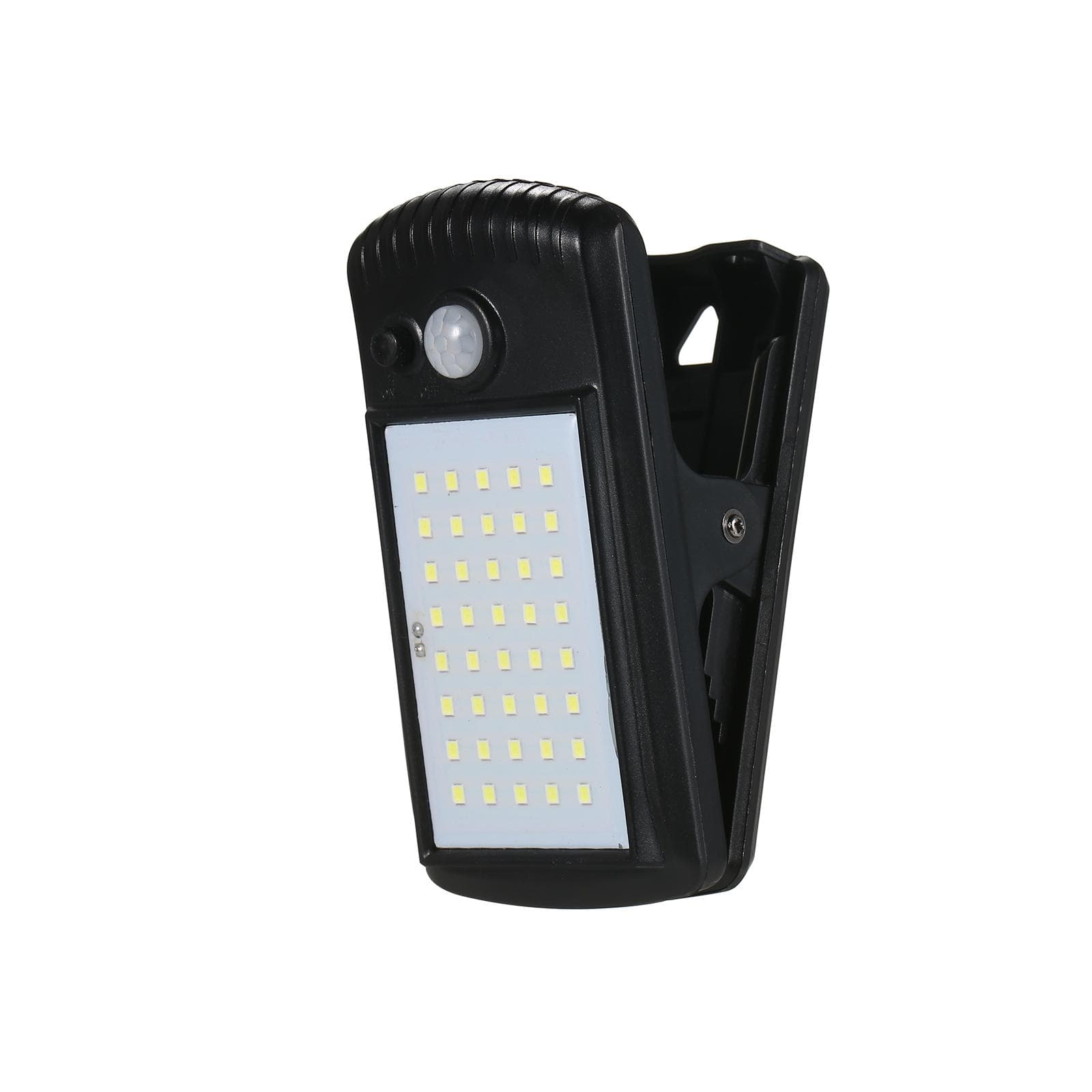40LEDs Outdoor Solar Lights Clip-on Motion Sensor Lights Clamp Lamp IP65 Waterproof for Fence Deck 1pc black