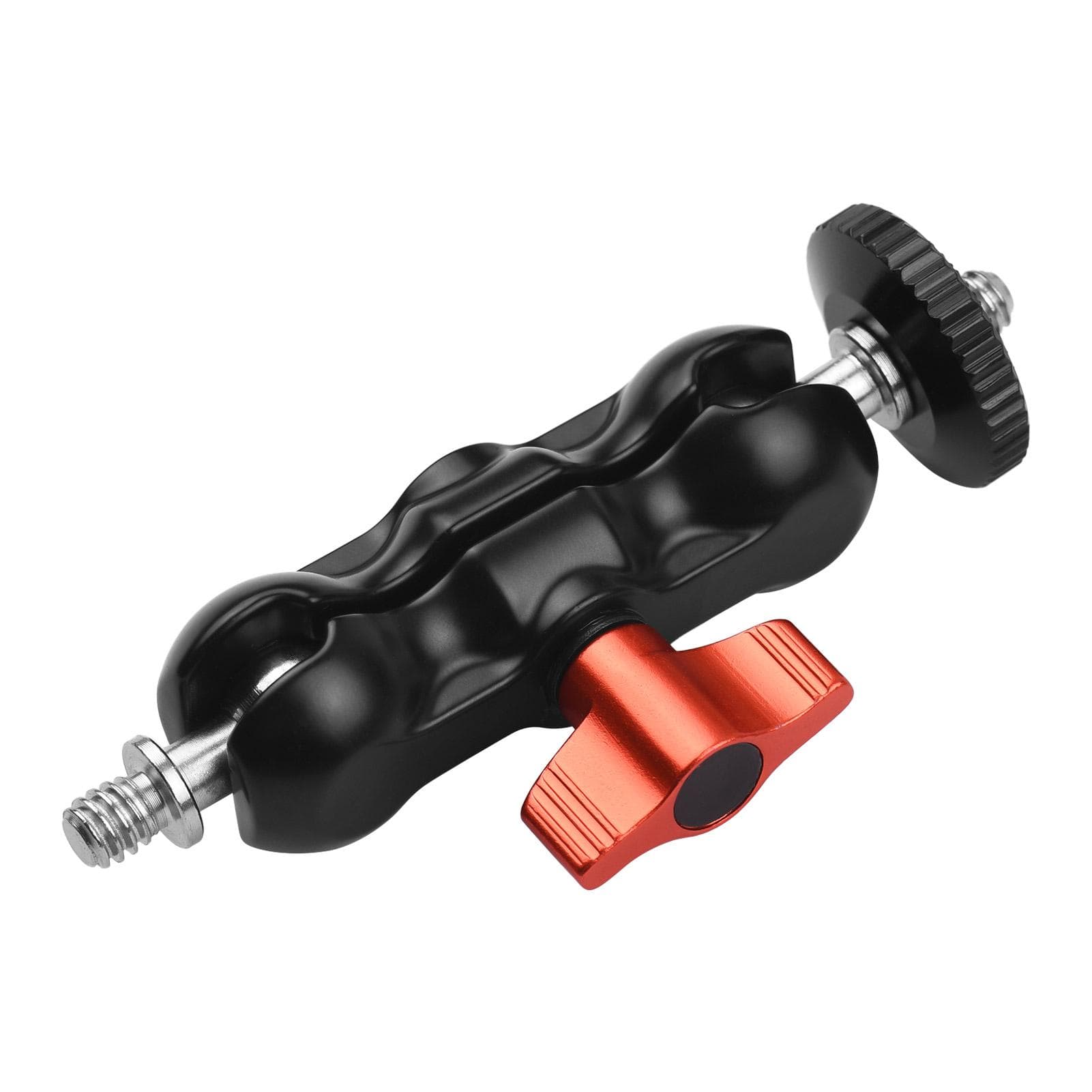 Andoer Articulating Friction Arm Monitor Mount with Double Ballhead Standard 1/4-inch Screw for orange/black