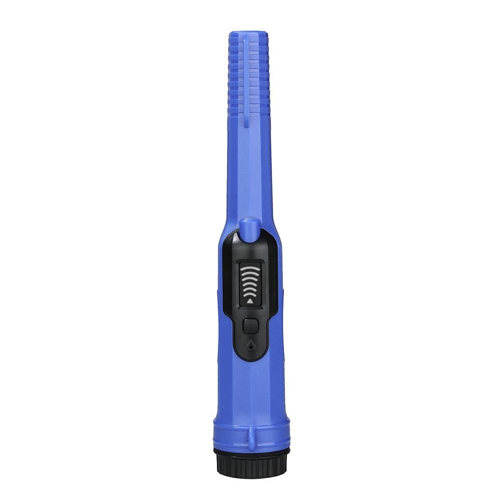 Portable Metal Finder IP68 Waterproof Metal Detector Outdoor Metal Treasure Finding Tool 360 degrees  Side blue/black