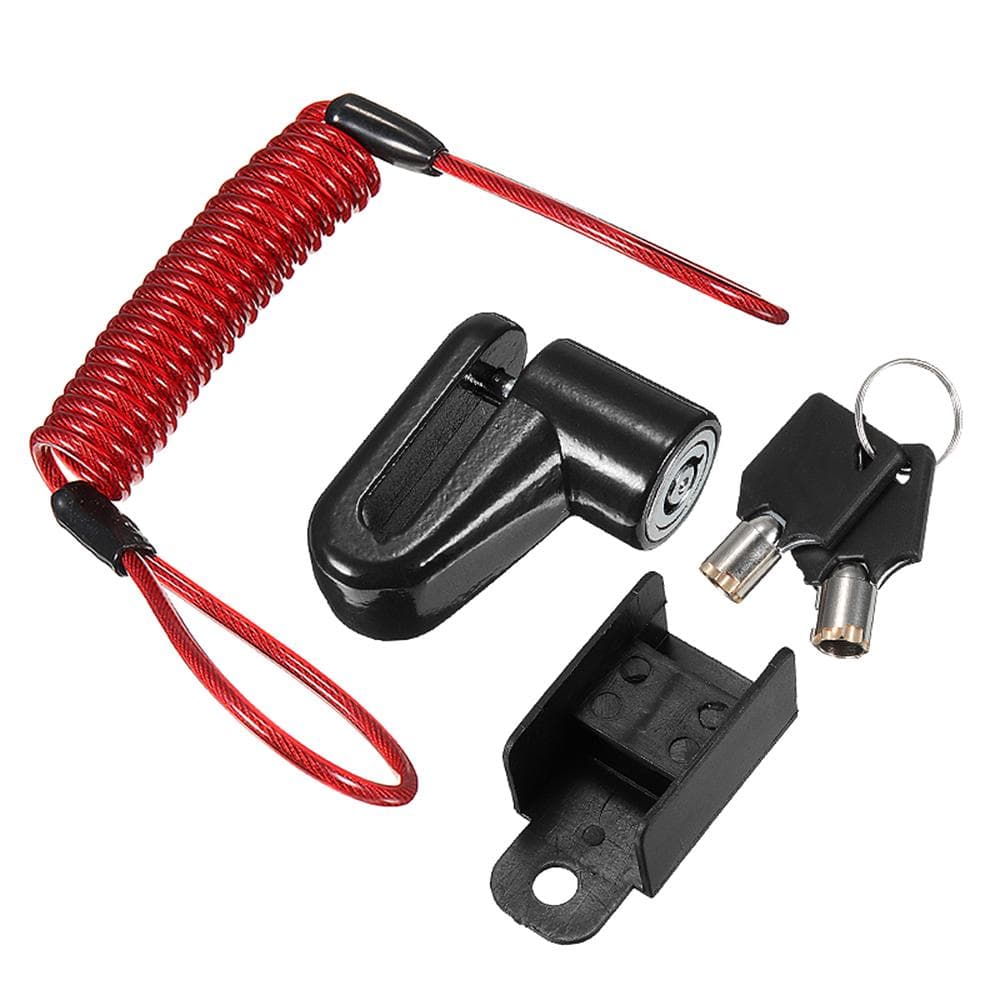 Anti-Theft Steel Wire Lock Disc Brakes Wheels Locker for Xiaomi Mijia M365 black