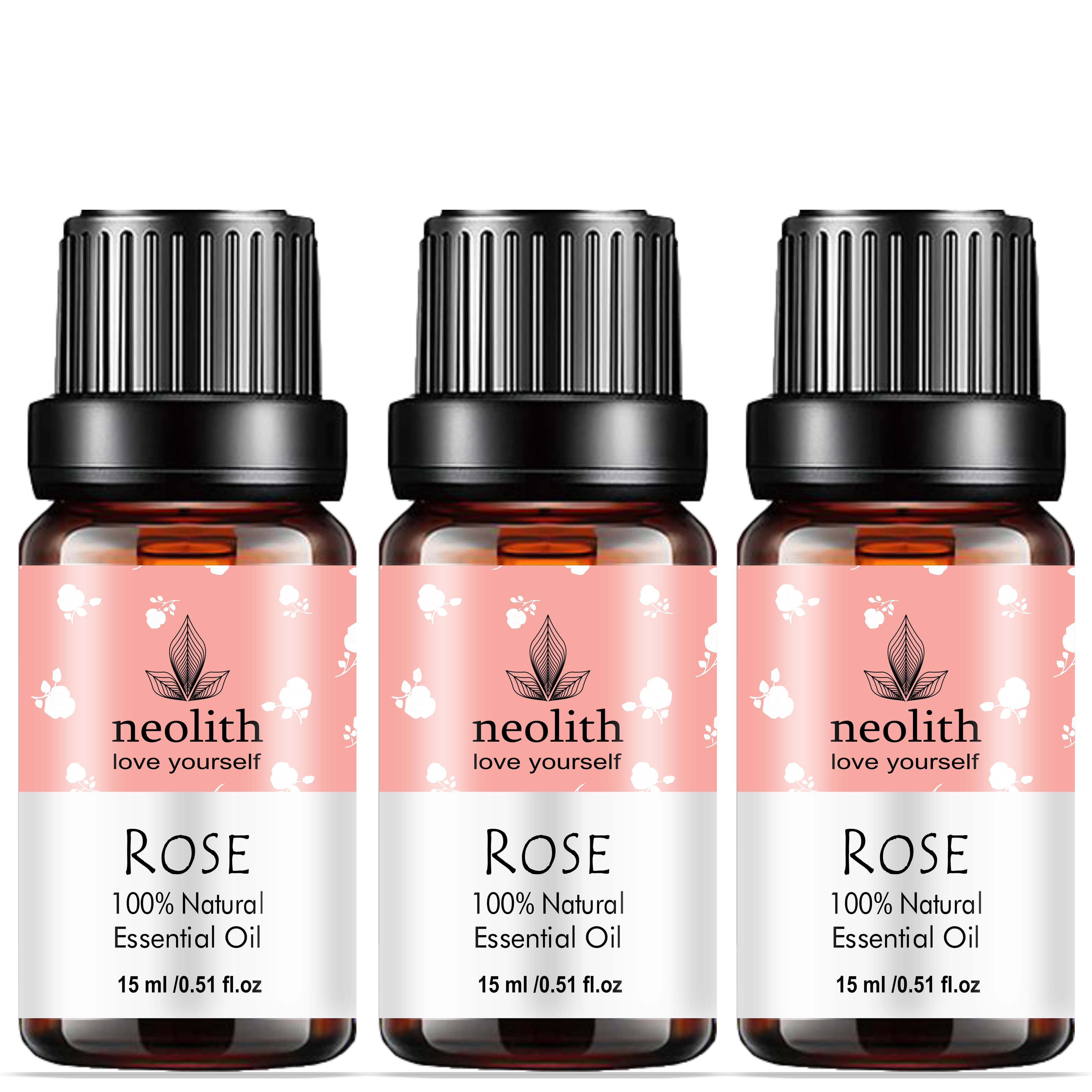 Neolith Pure & Natural Egyptian Rose Essential oil || Therapeutic grade, Steam distilled oil for skin care, Hair care, and Aromatherapy, 45ML 45 ML misty rose