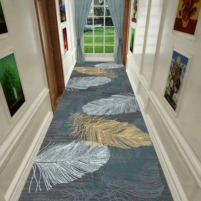 Nordic Style Living Room Area Rug Corridor Hallway Carpet Abstract Geometric Bedroom Rugs Kitchen Mat Crystal Velvet Doormat 50x100cm