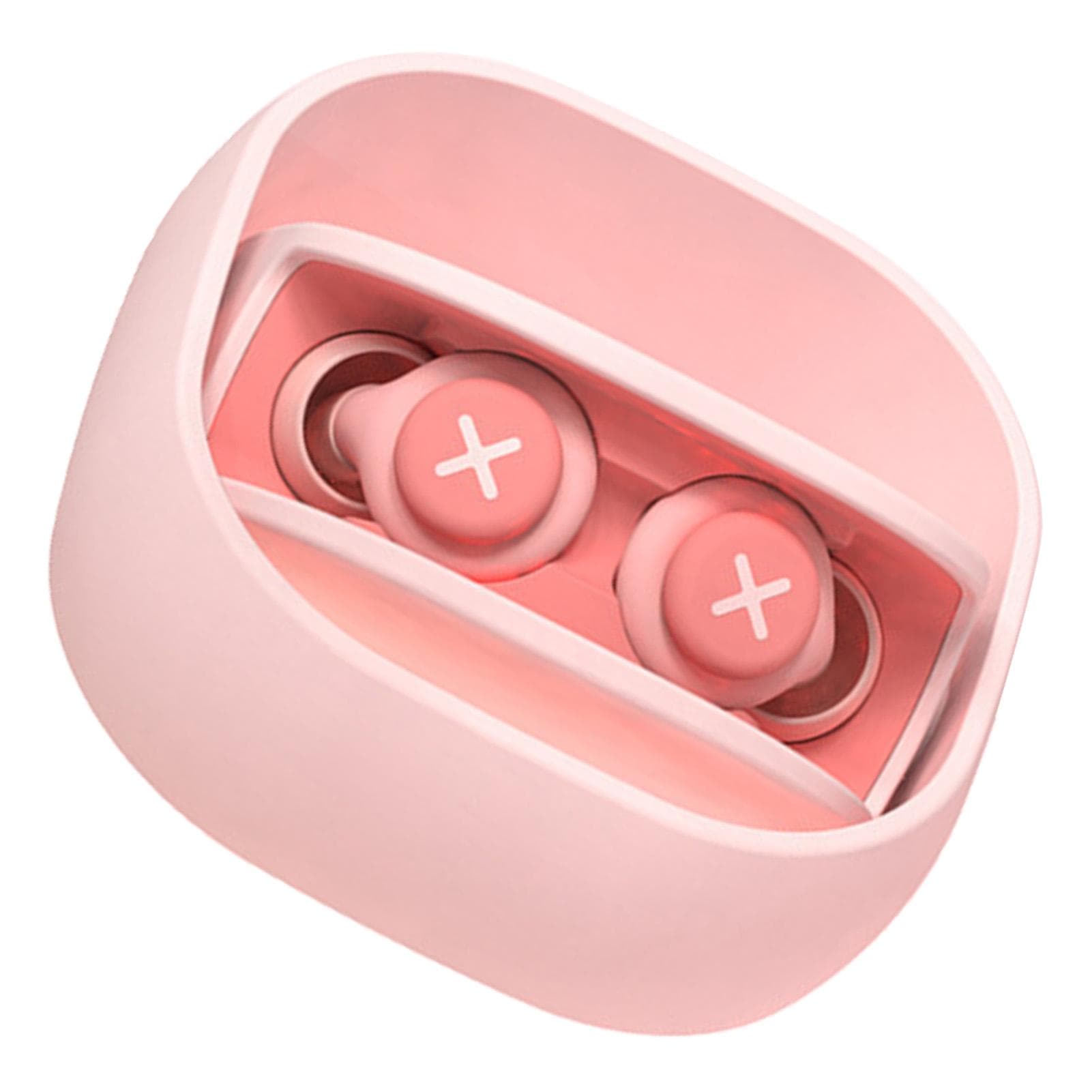 Noise Reduction Canceling Earplugs Silicone Reusable Sleeping Earplug with Storage Box Pink pink
