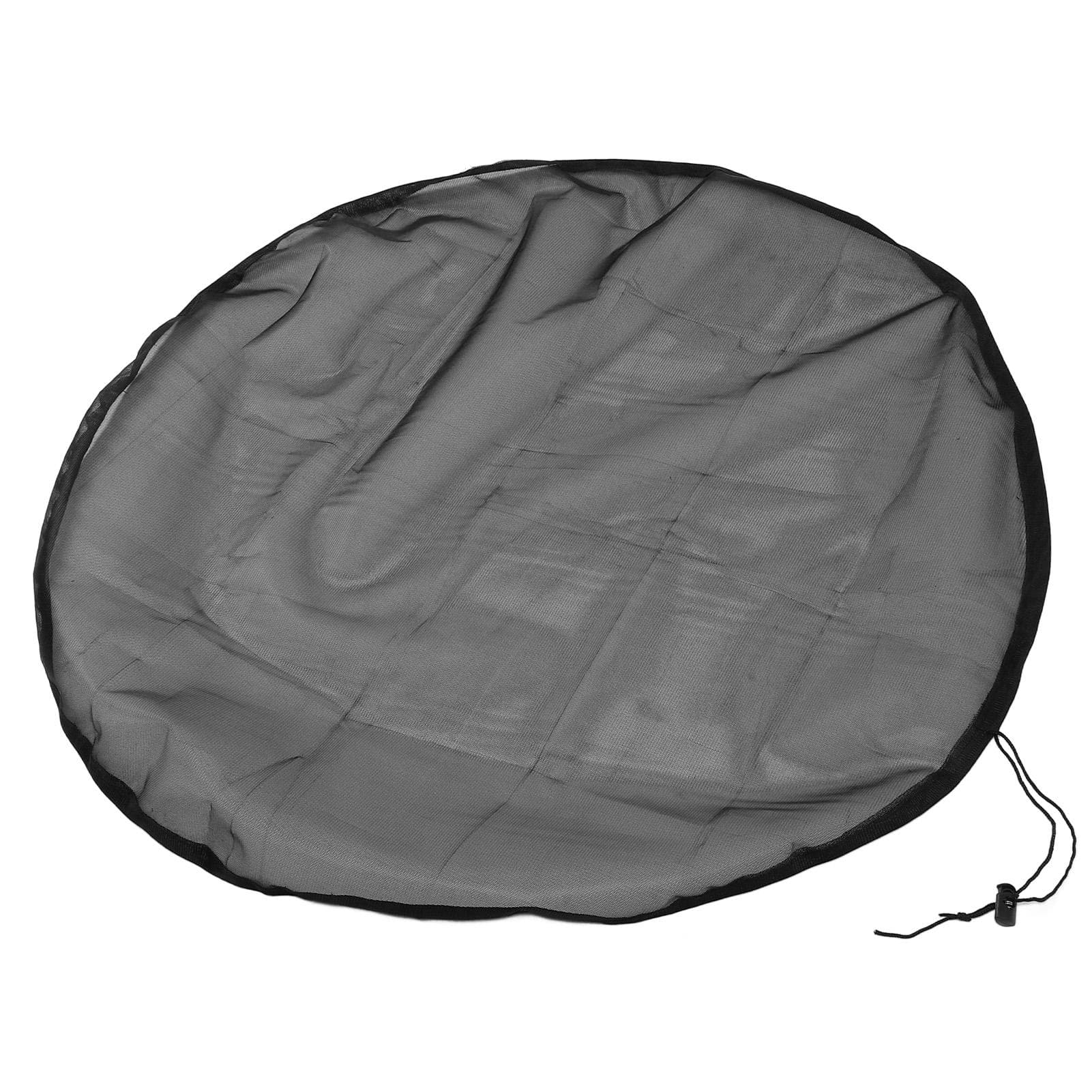 Rain Barrel Mesh Cover Drawstring Leaf Filter Water Collection Buckets Tank Protector Outdoor Dia 100cm