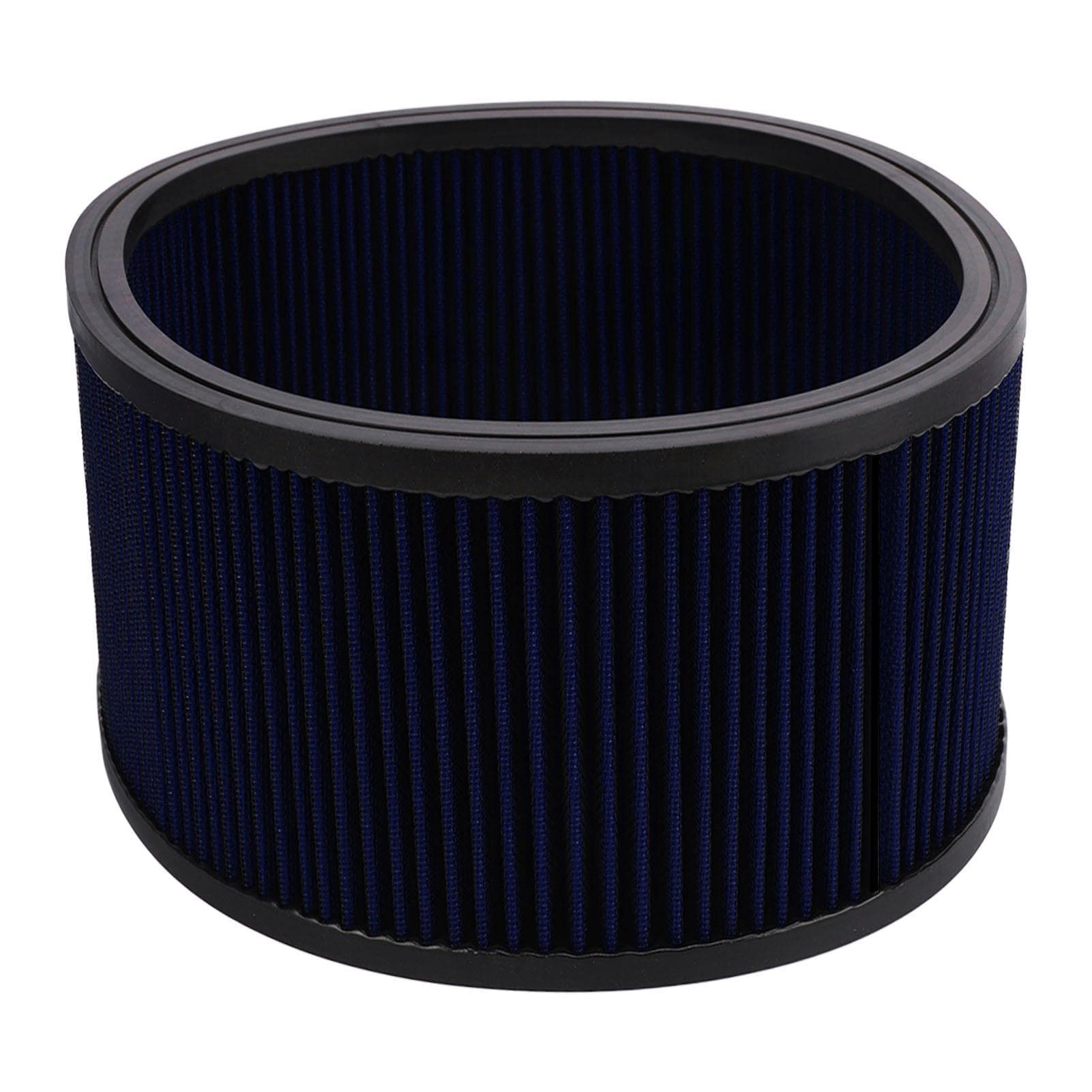 Round Washable Air Filter Element Washable Reusable High Flow Air Cleaner Filter Element for Ford blue