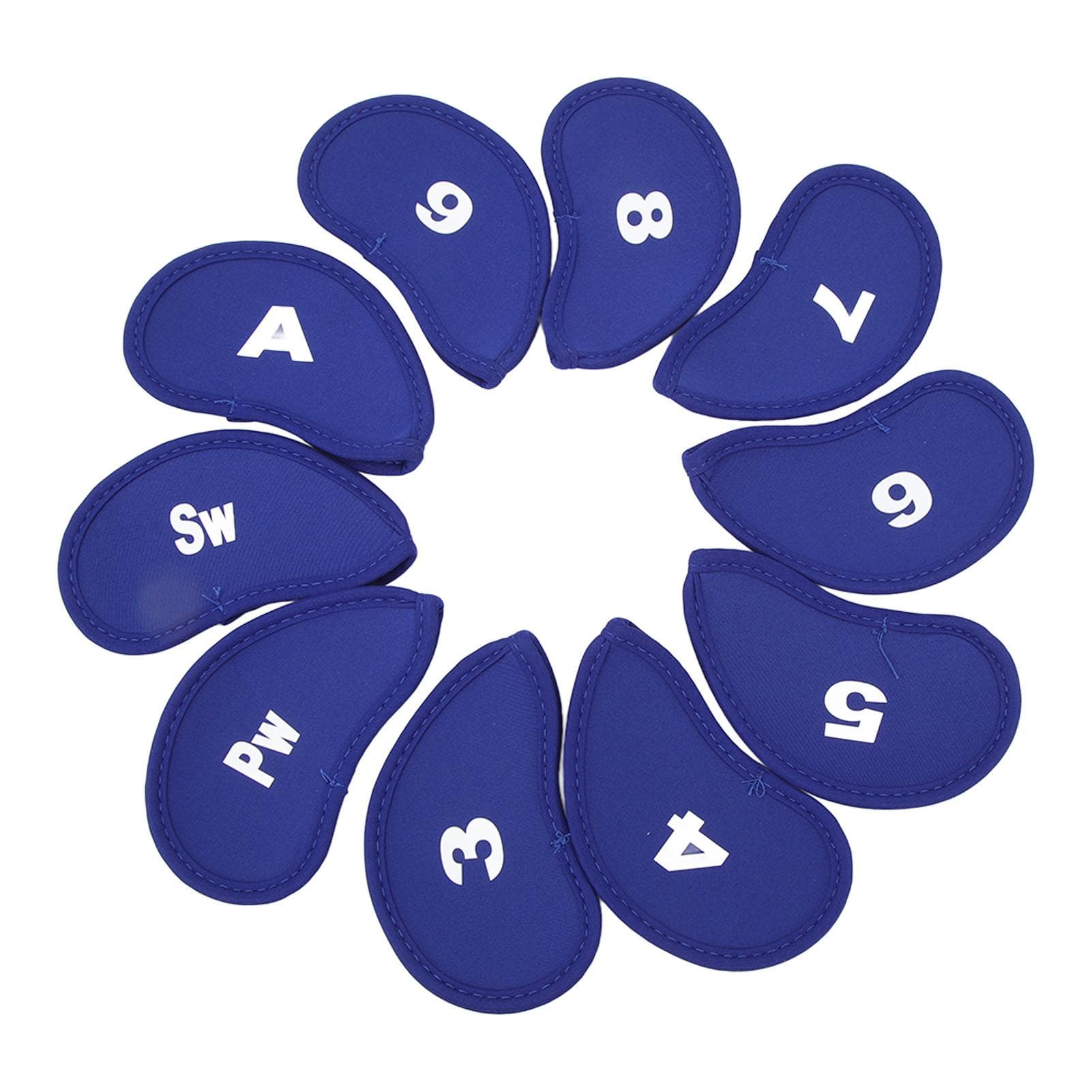 Number Neoprene Golf Iron Covers Set 10PCS Golf Iron Head Covers Golf Iron Sleeve Golf Club