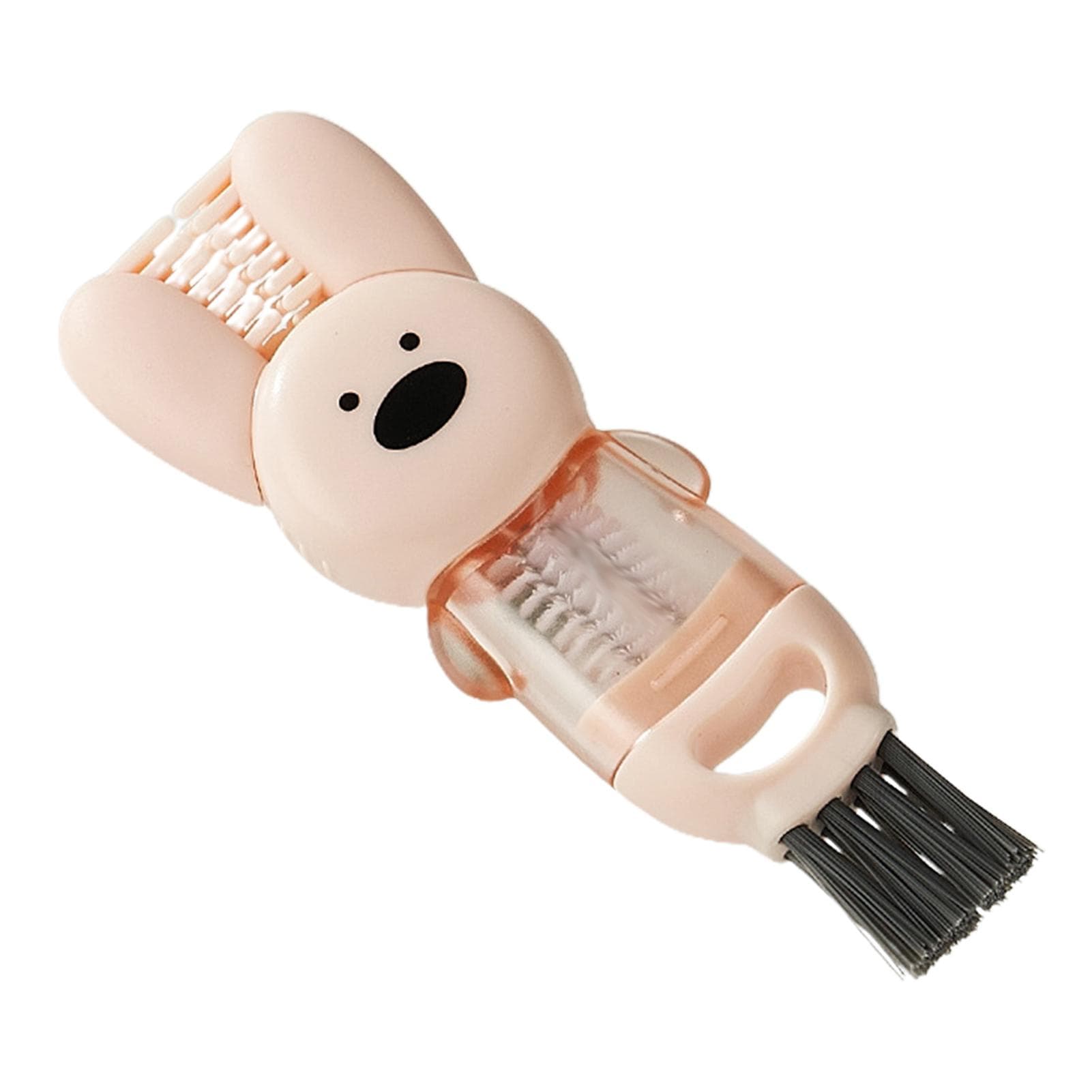 Cup Lid Cleaning Brush 4 In 1 Portable Multifunctional Bottle Mouth Cap Cup Brush Tumblers Water Bottle Cleaning Crevice Brush pink