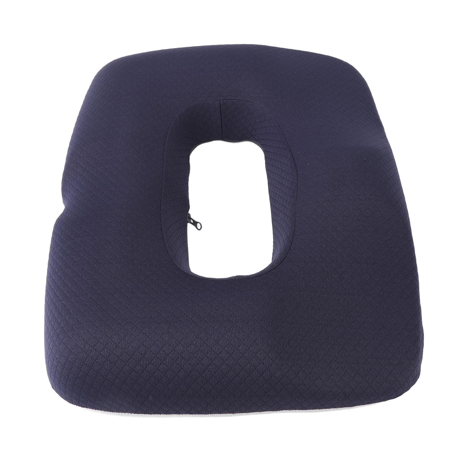 Seat Cushion Comfortable Memory Foam Breathable Versatile Hollow Seat Cushion for Office Car Home navy blue
