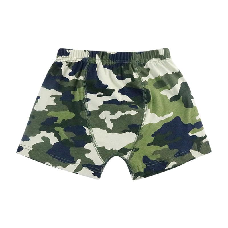 Kids Baby Boys Camouflage Panties Cartoon Boxer Underpants Kids Briefs For 2-5 Year 3T 6/8 black