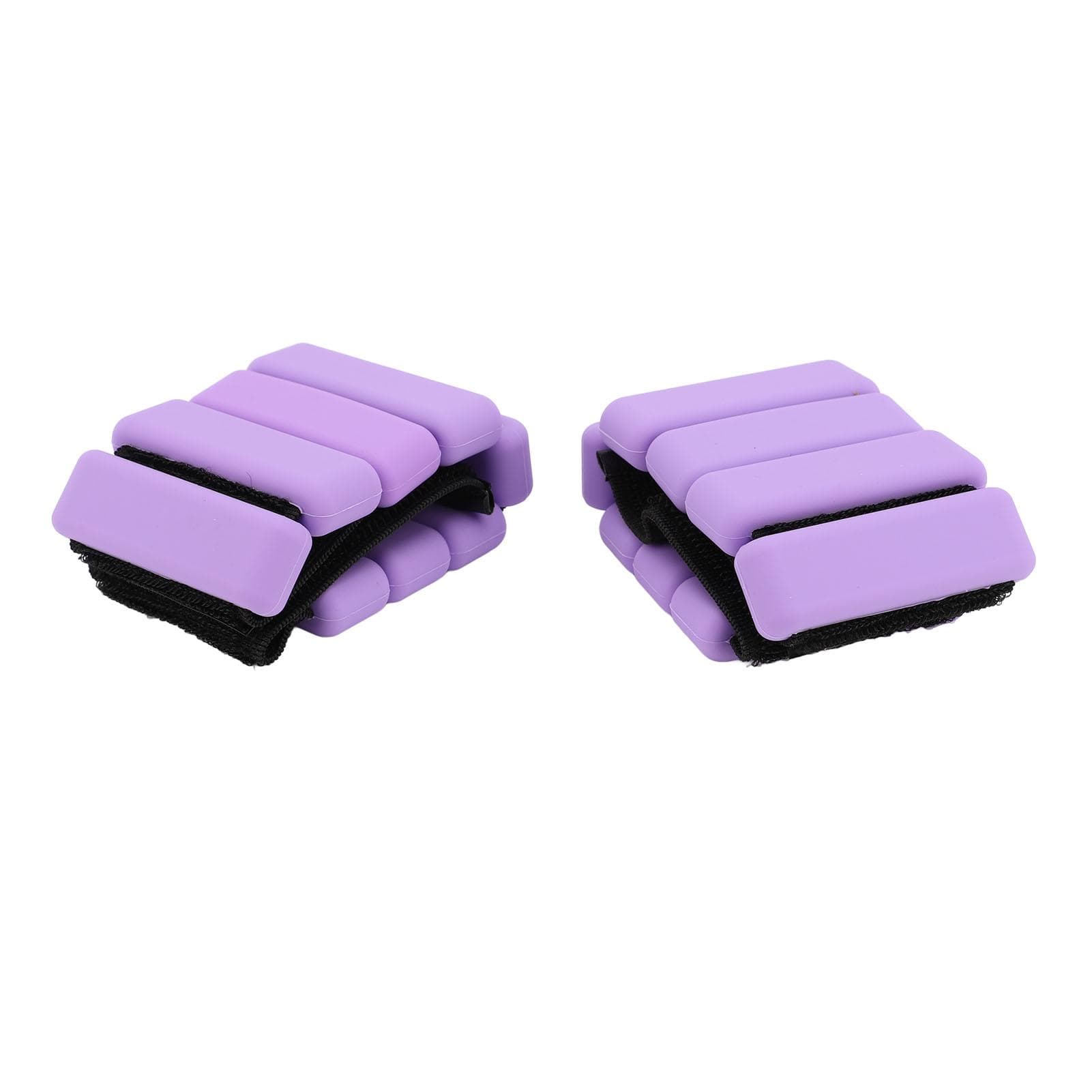 1Pair 2lb Wrist Ankle Weights Silicone Wearable Workout Weights for Exercise Running Fitness Purple