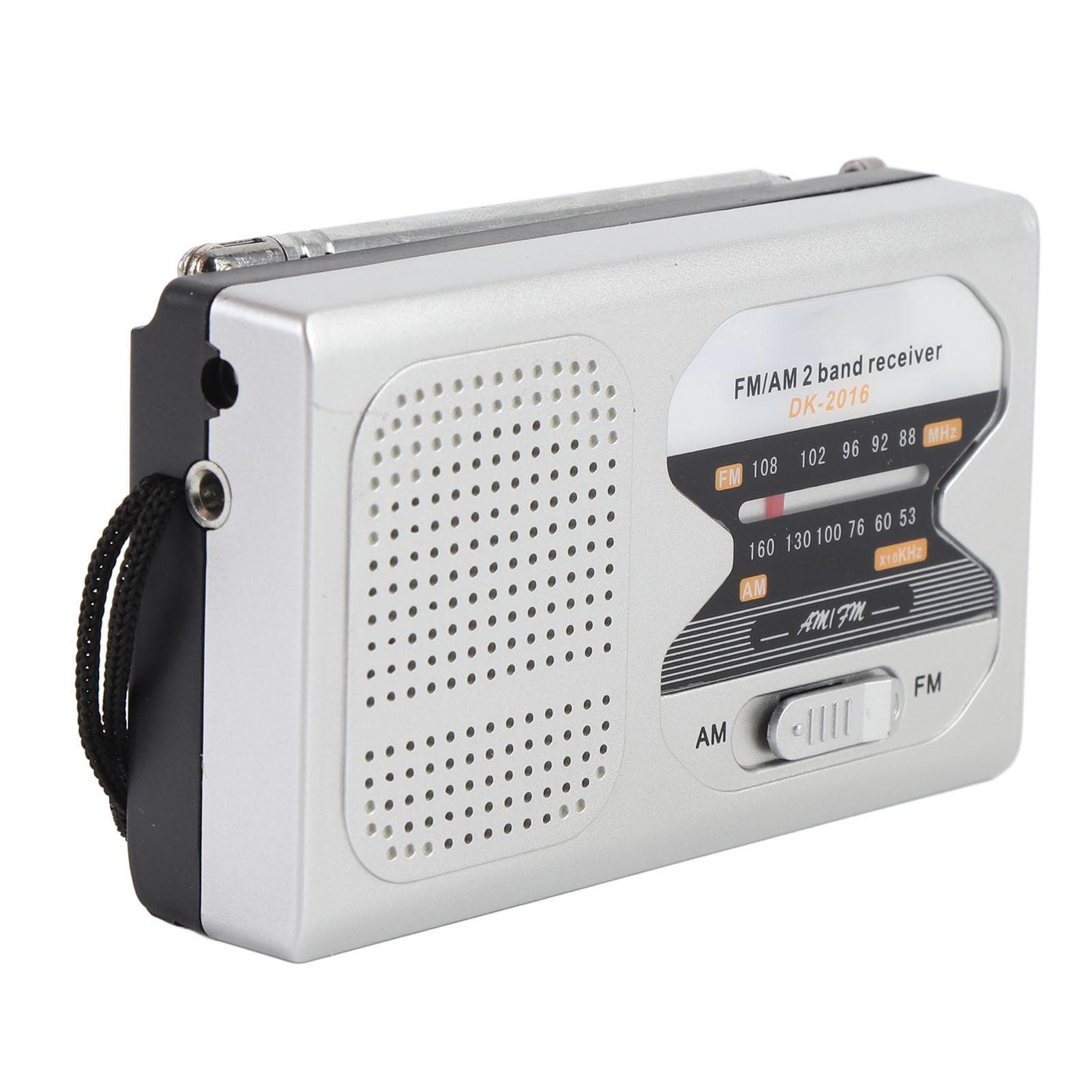 Pocket AM FM Radio with Speaker and Earphone Jack Battery Powered Radios for Outdoor Travel Camping