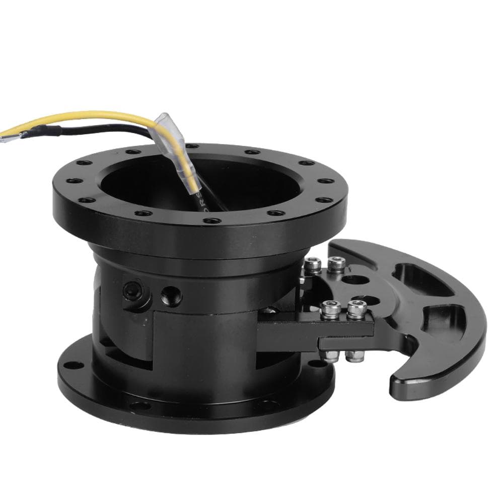 Tilt Flipped Racing Steering Wheel Quick Release Hub Kit Removable AdapterBlack