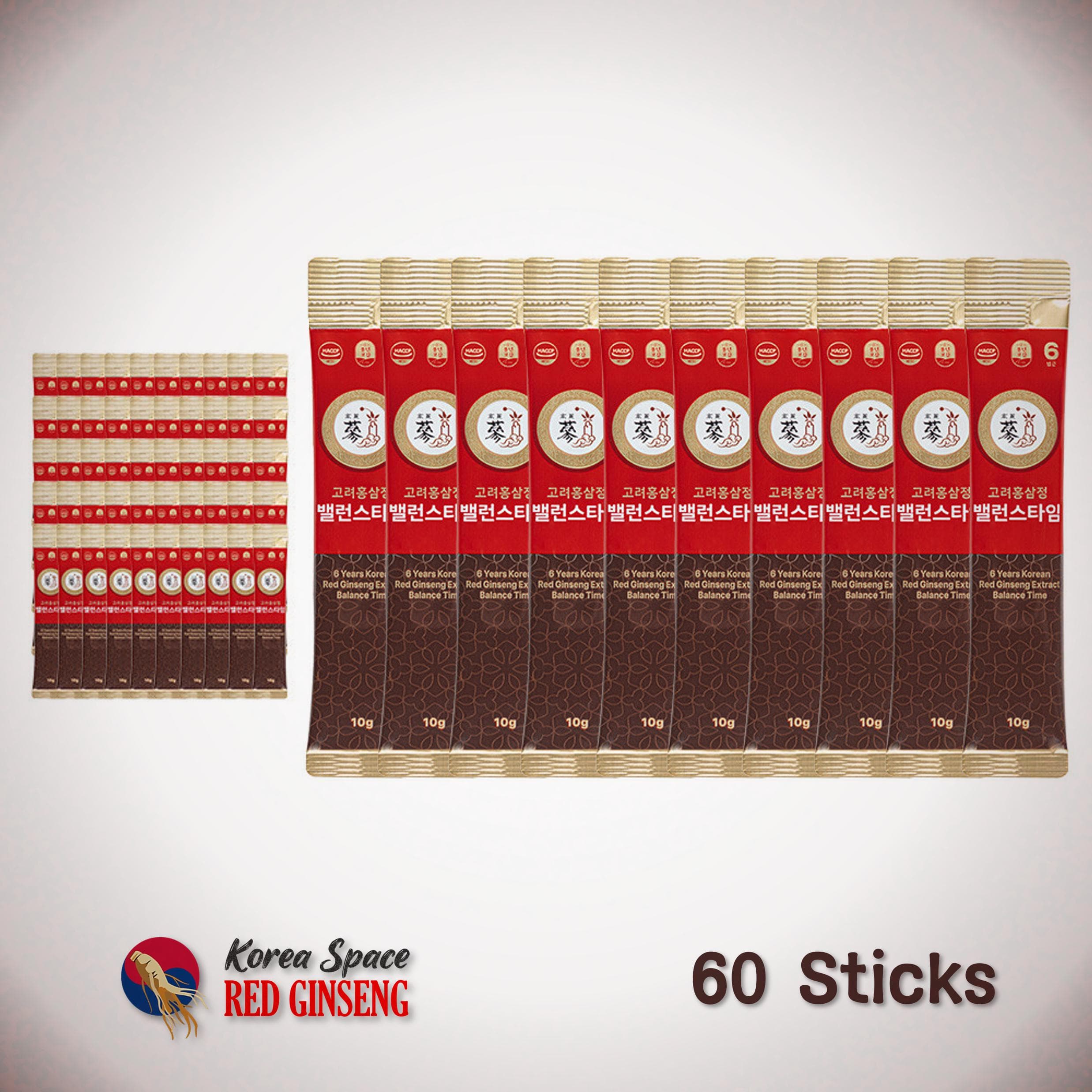 [Poongnyeonbogam] 6 Years Korean Red Ginseng Extract, Balance Time Red Ginseng 30/60/100 Sticks 60 sticks