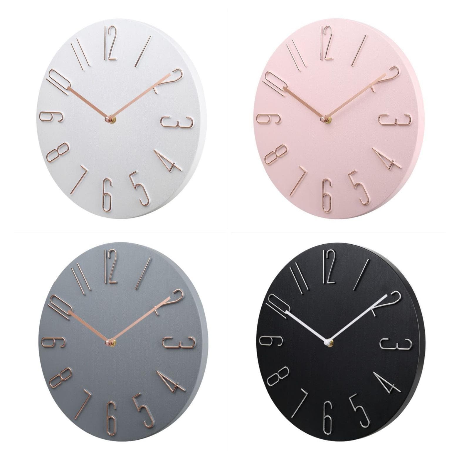 12 inches 30cm hot selling wall clock creative Nordic wall clock living room home modern