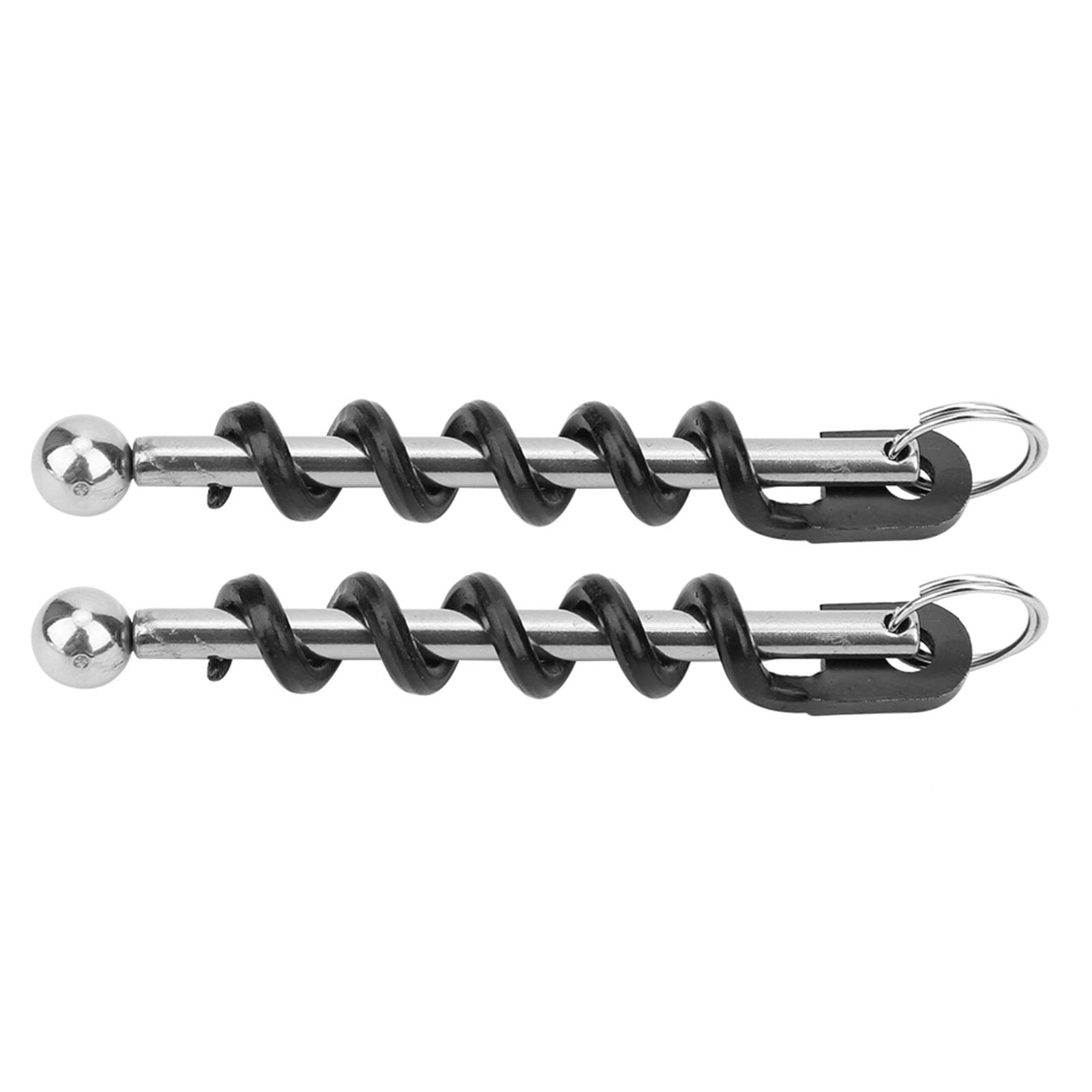 2Pcs Black Portable Stainless Steel Wine Beer Bottle Opener Corkscrew Kitchen Accessories