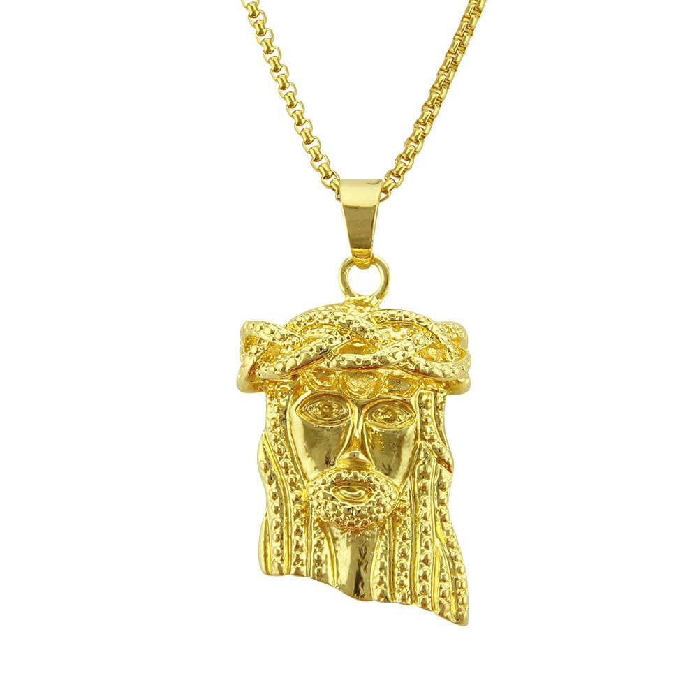 Europe and the United States popular HIPHOP hip hop jewelry head pendant high quality alloy necklace