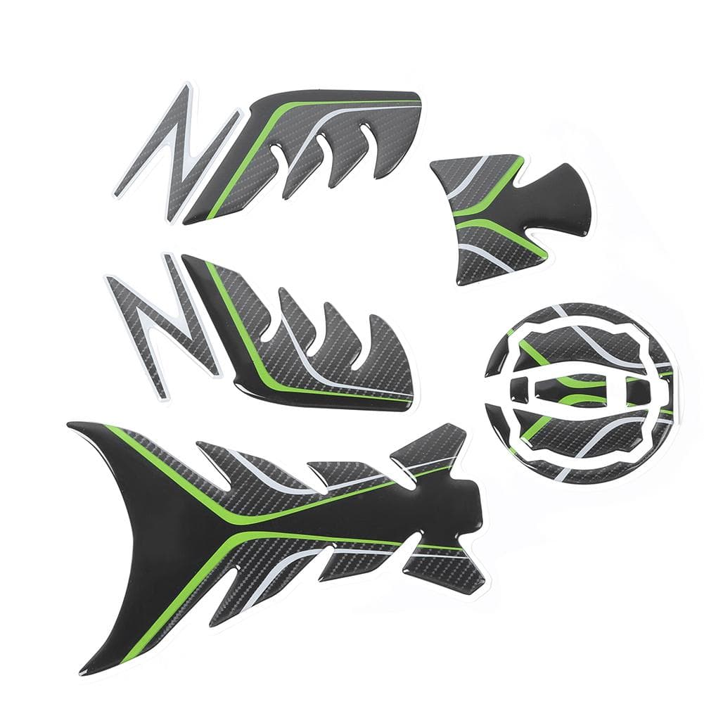 Oil Tank 3D Pad Protector Trim Fish Bone Decal Fit for Kawasaki Ninja Z900
