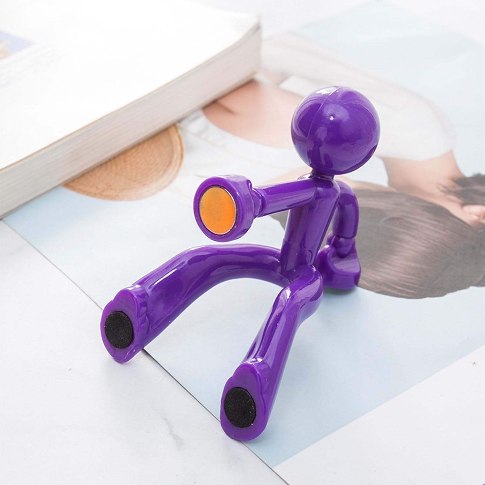 Magnet Key Holders Magnetic Man Key Hook Wall Key Holder Fridge Magnets Home For Any Metal Surface One Size purple