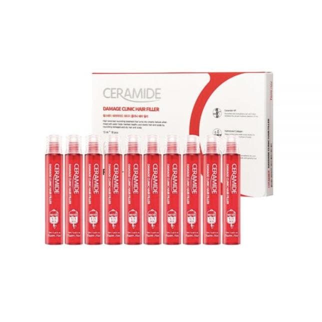 FARM STAY Ceramide Damage Clinic Hair Filler 13ml * 10  (3 Options) 1pcs